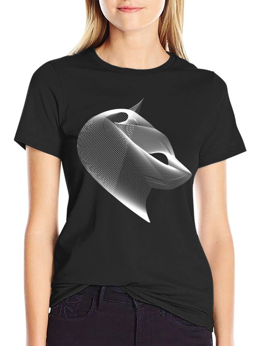 Abstract Fox Graphic Black Tee