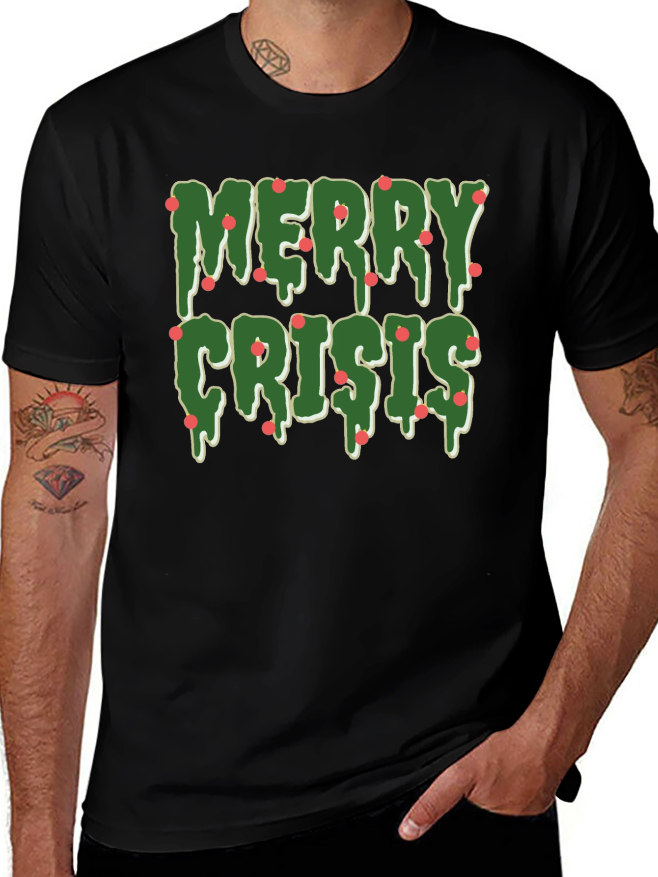 Merry Crisis Graphic T-Shirt