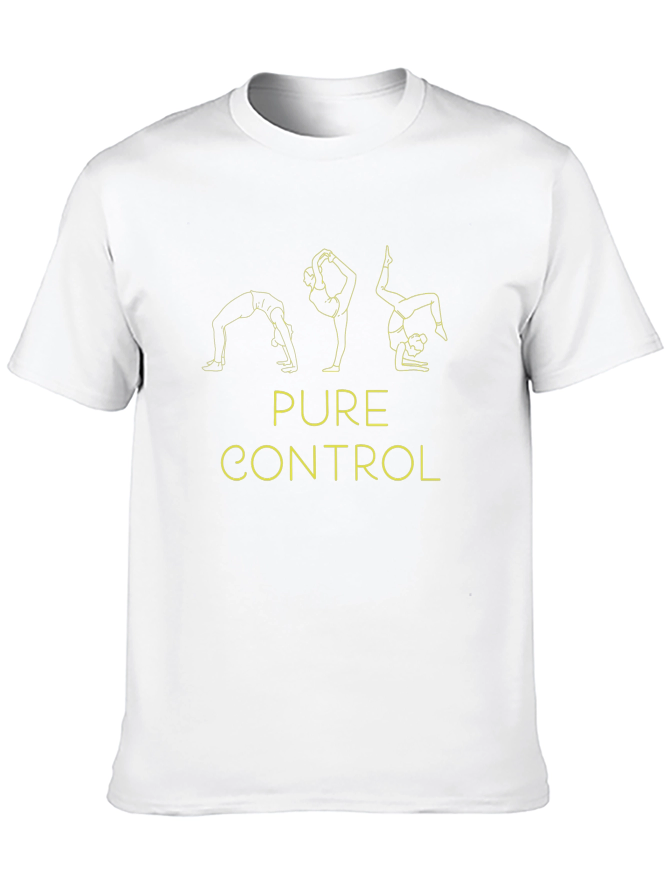 Pure Control Yoga Pose Black Graphic Tee