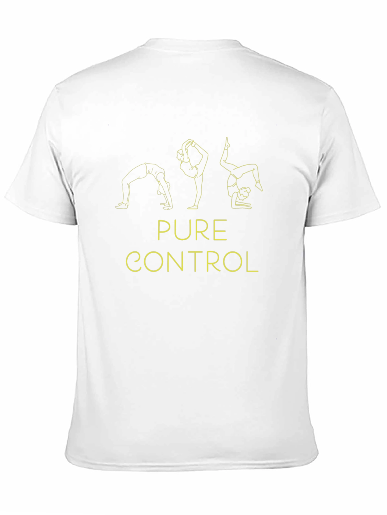 Pure Control Yoga Pose Black Graphic Tee