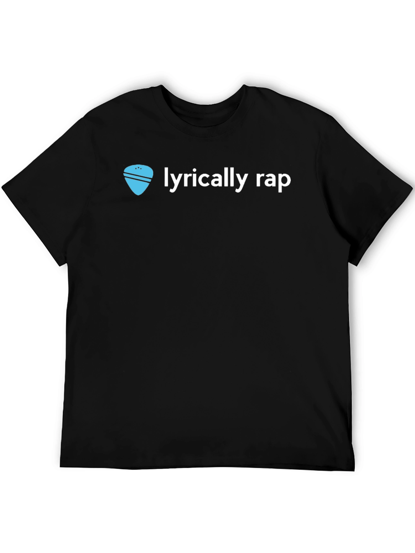 Lyrically Rap Black Graphic T-Shirt