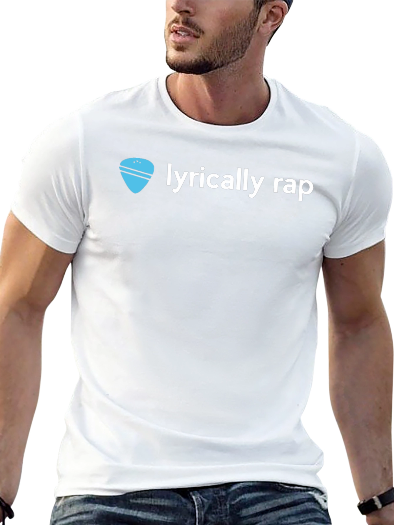 Lyrically Rap Black Graphic T-Shirt