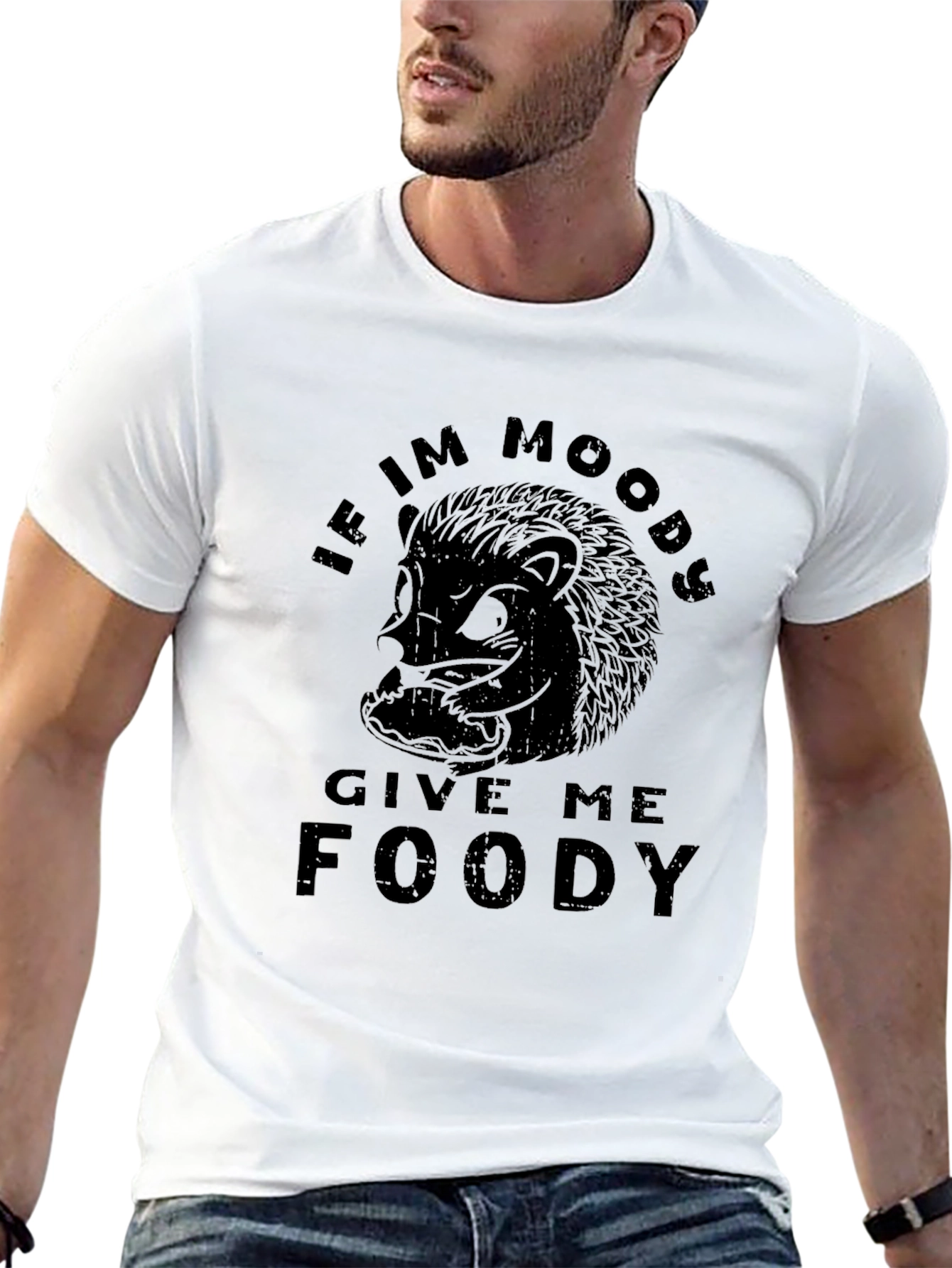 Moody Hedgehog Graphic T-Shirt