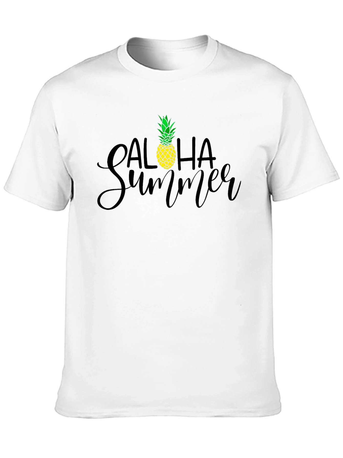 Aloha Summer Graphic Tee - Pineapple Design