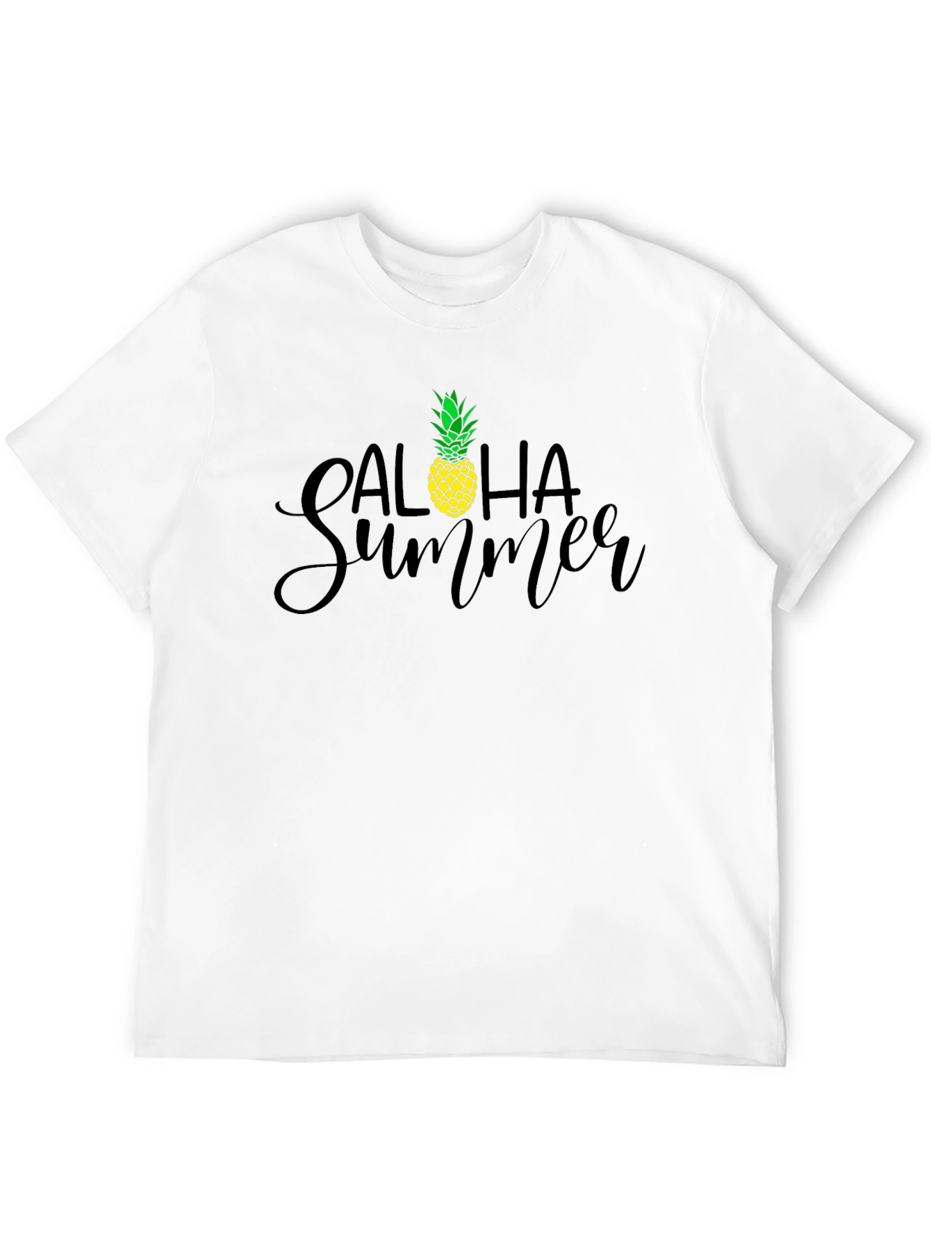 Aloha Summer Graphic Tee - Pineapple Design