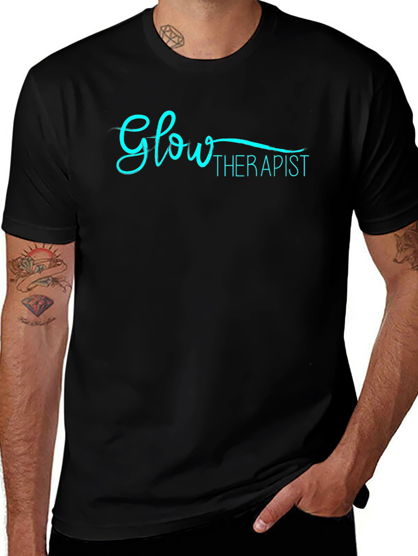 Glow Therapist Black T-Shirt