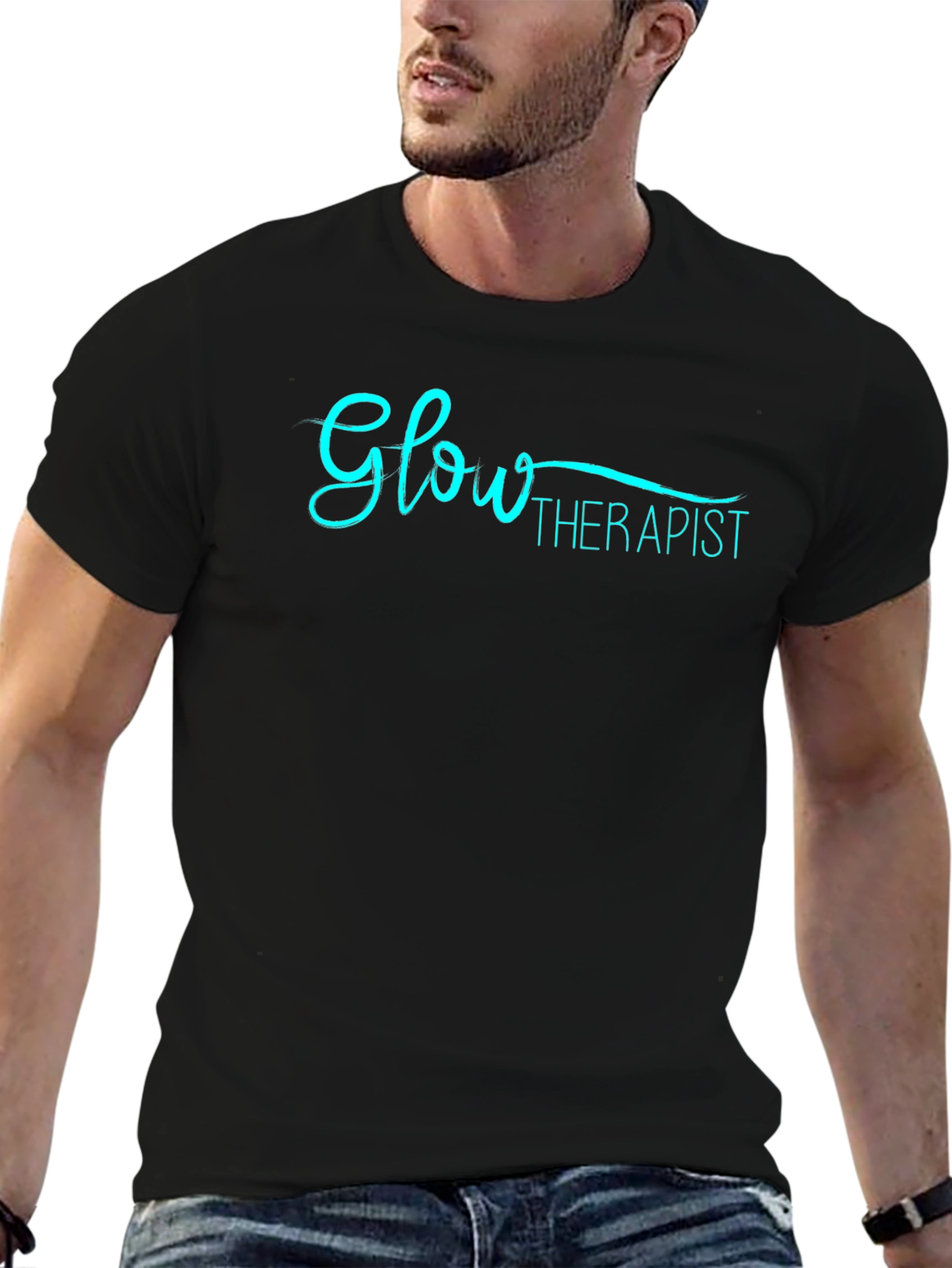 Glow Therapist Black T-Shirt