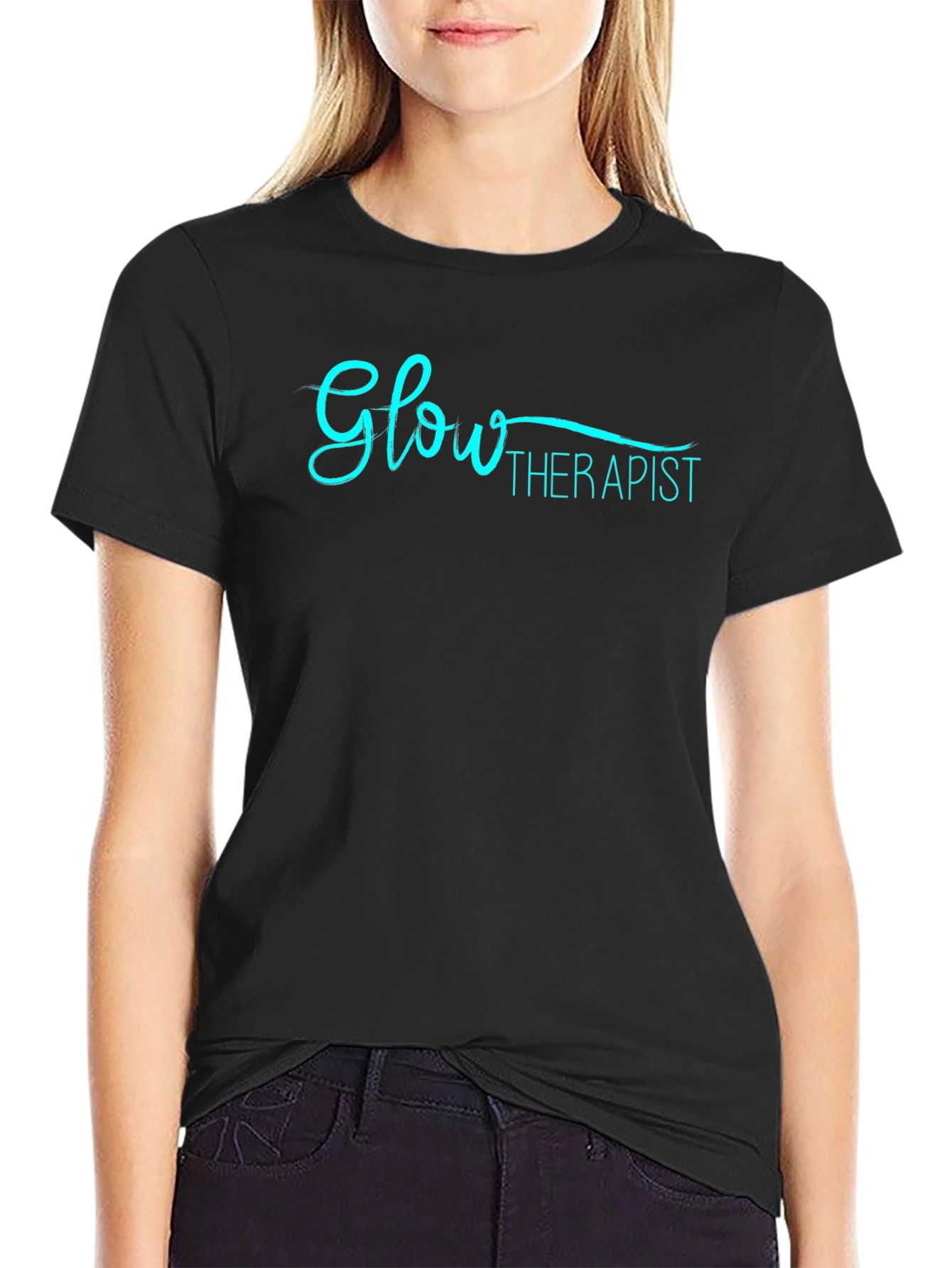 Glow Therapist Black T-Shirt