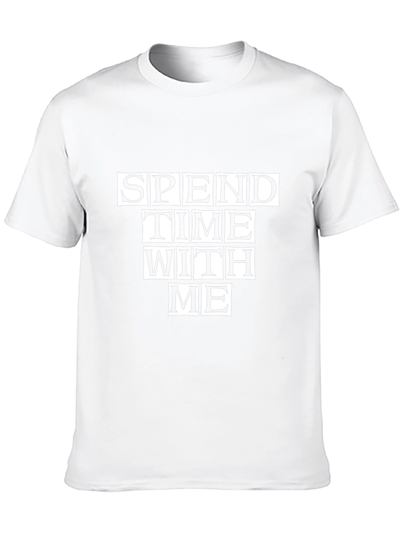 Spend Time With Me Black Graphic Tee