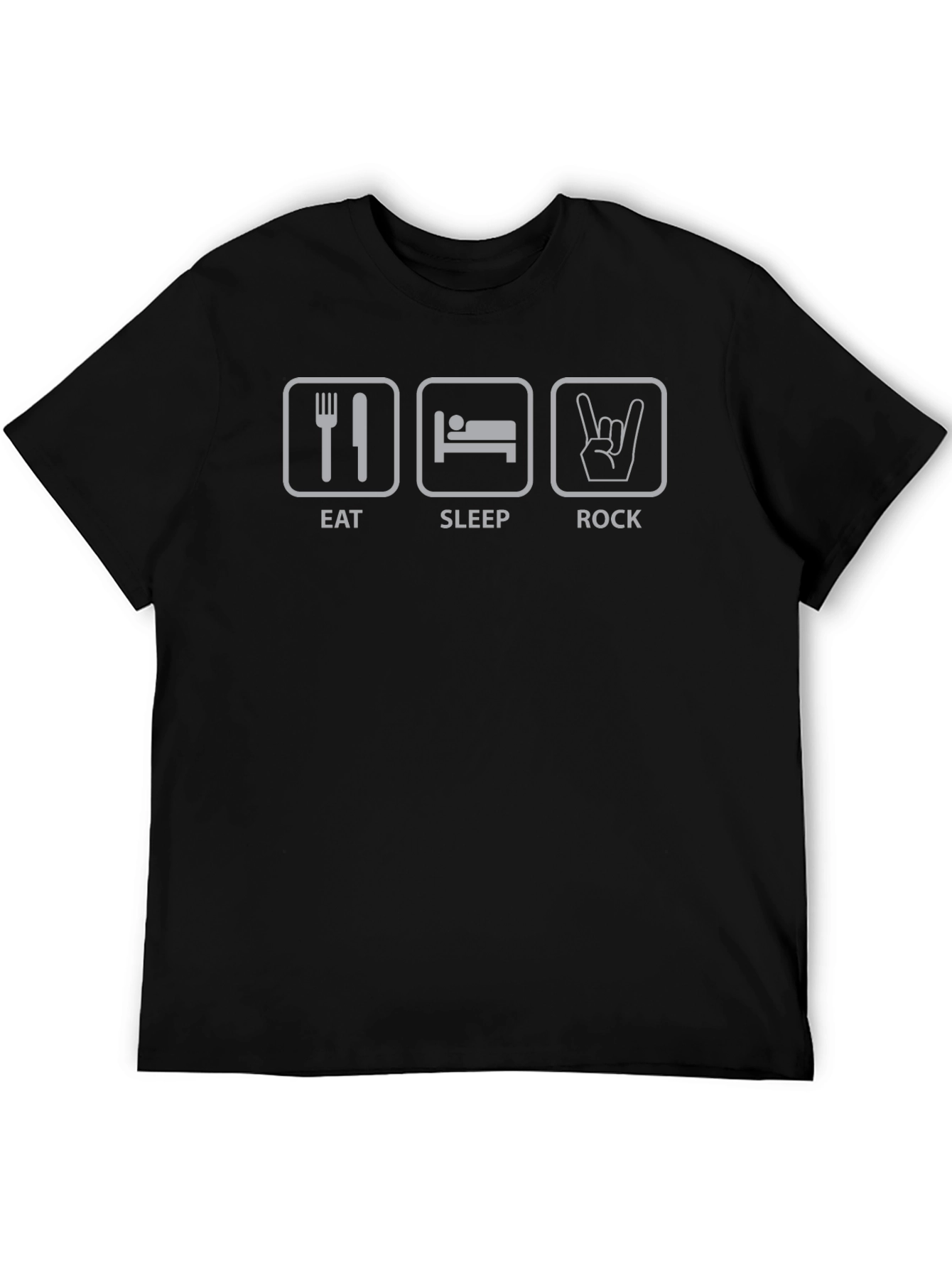 Eat Sleep Rock T-Shirt - Funny Music Lover Tee