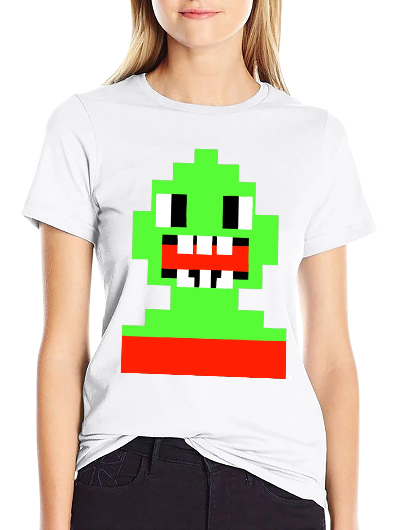 Pixel Monster Graphic Tee - Retro Gamer Style