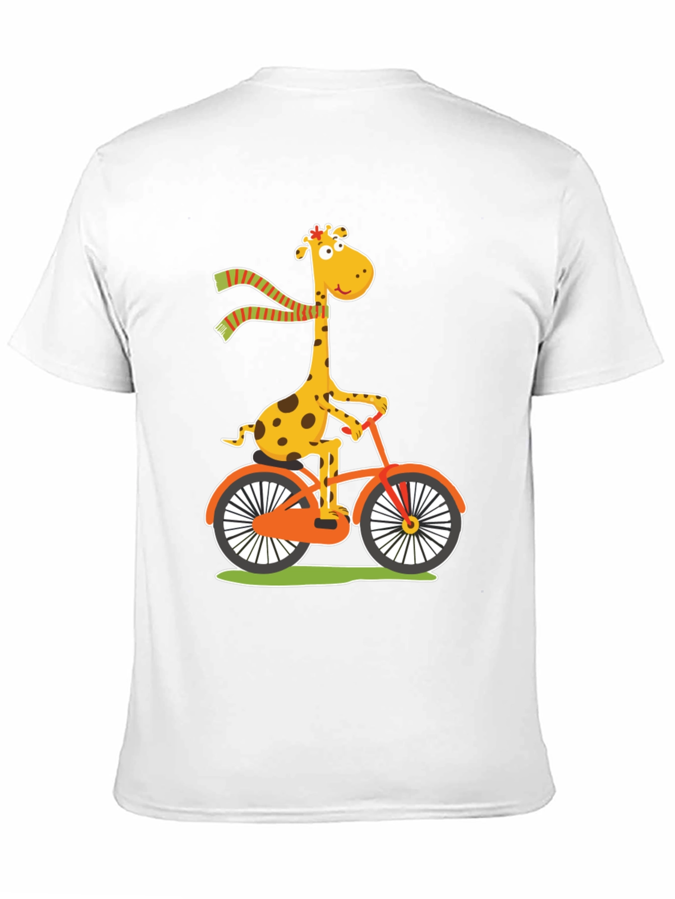 Giraffe on Bike Graphic Tee - Fun & Stylish