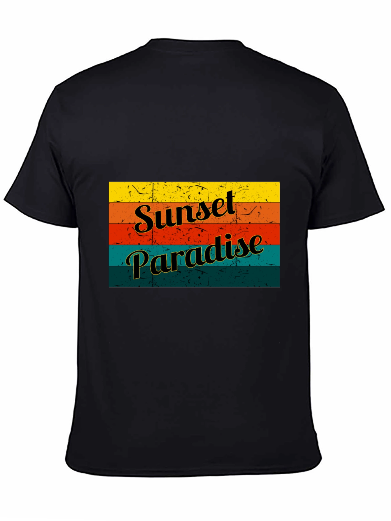 Sunset Paradise Graphic Tee - Retro Style