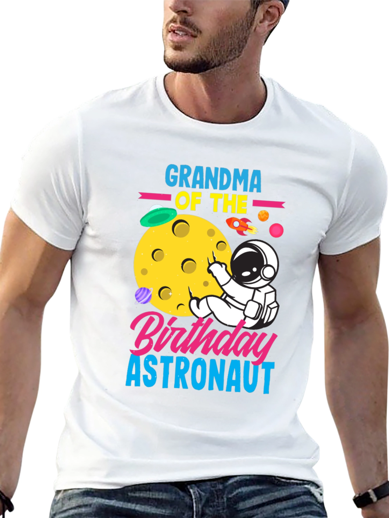 Grandma of the Birthday Astronaut T-Shirt
