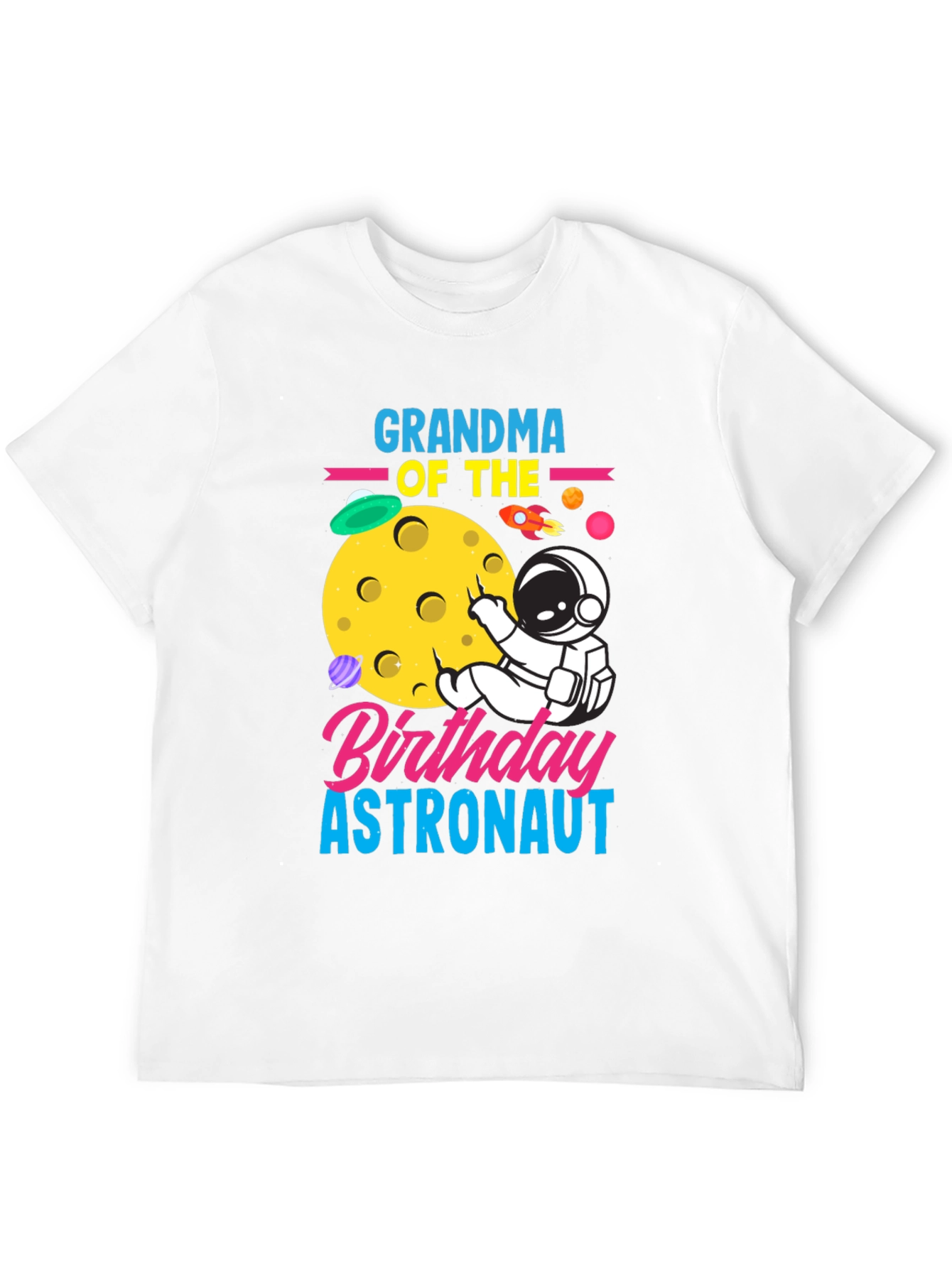 Grandma of the Birthday Astronaut T-Shirt