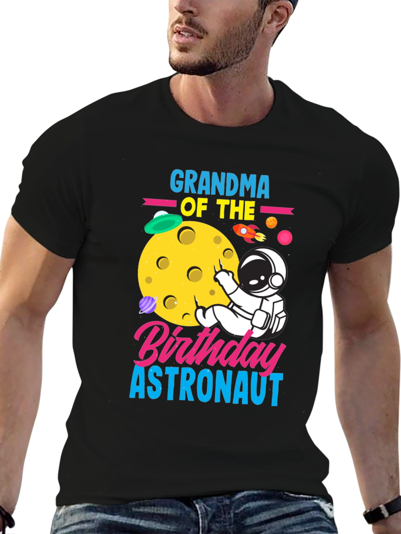 Grandma of the Birthday Astronaut T-Shirt