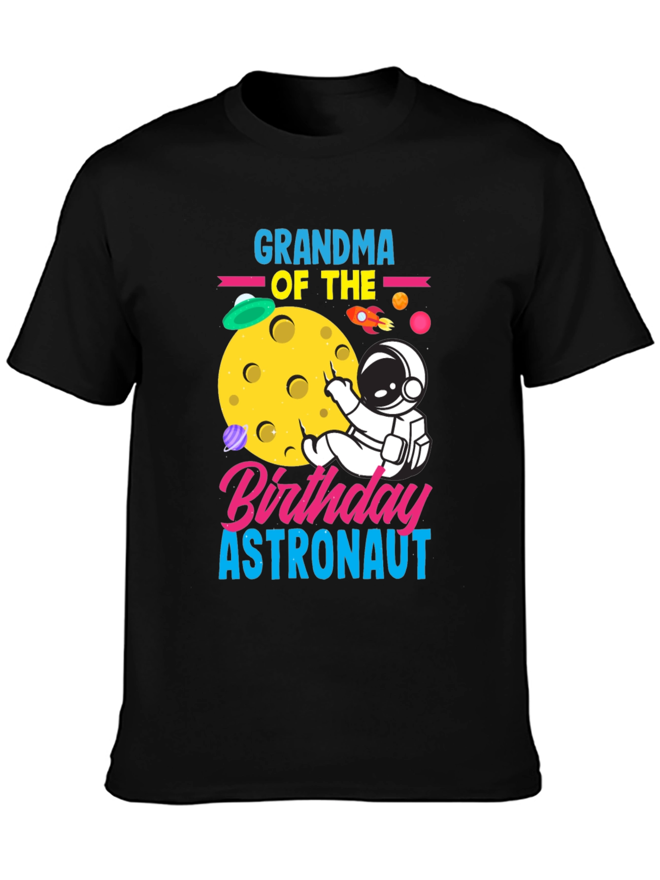 Grandma of the Birthday Astronaut T-Shirt