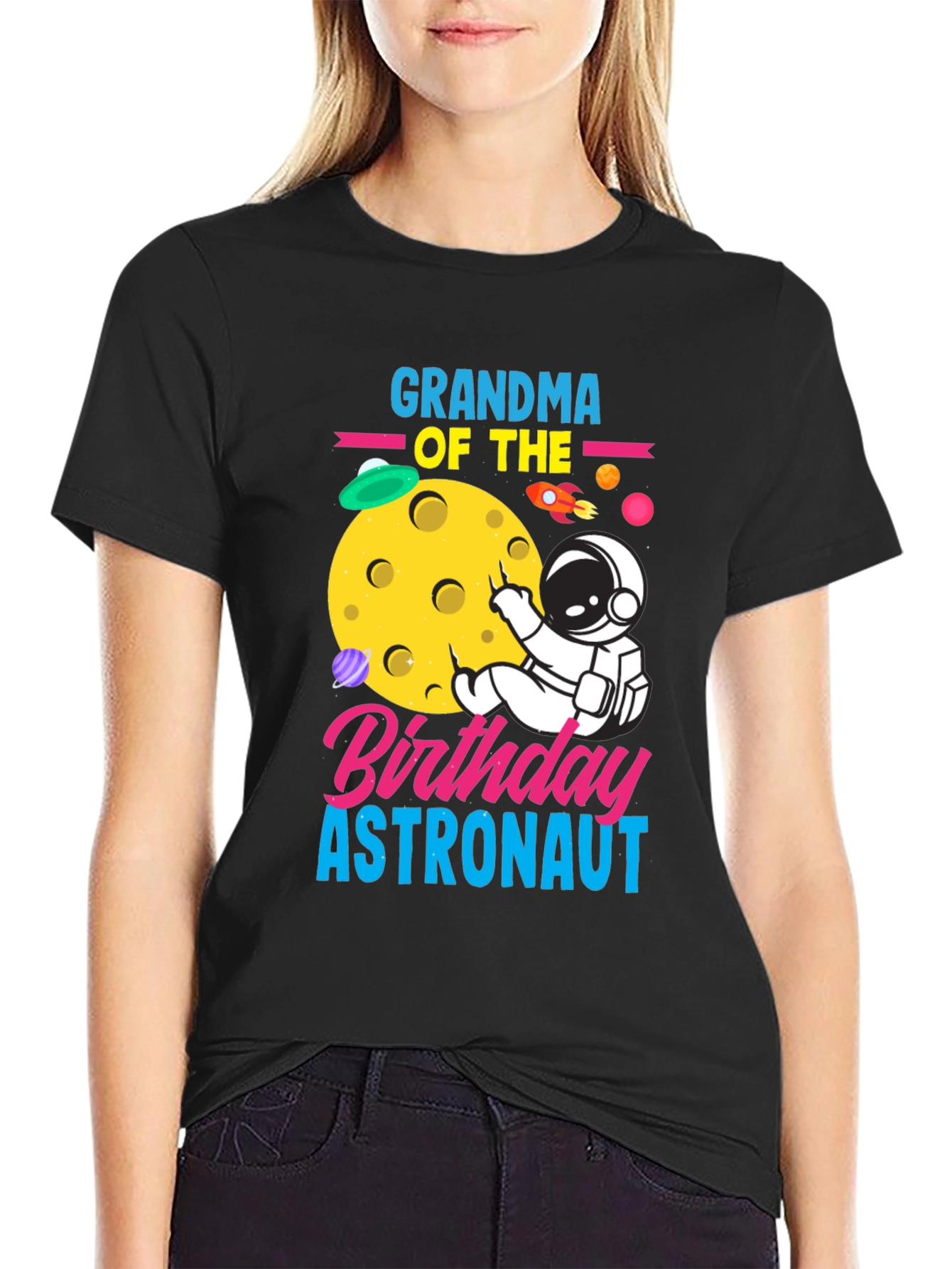 Grandma of the Birthday Astronaut T-Shirt
