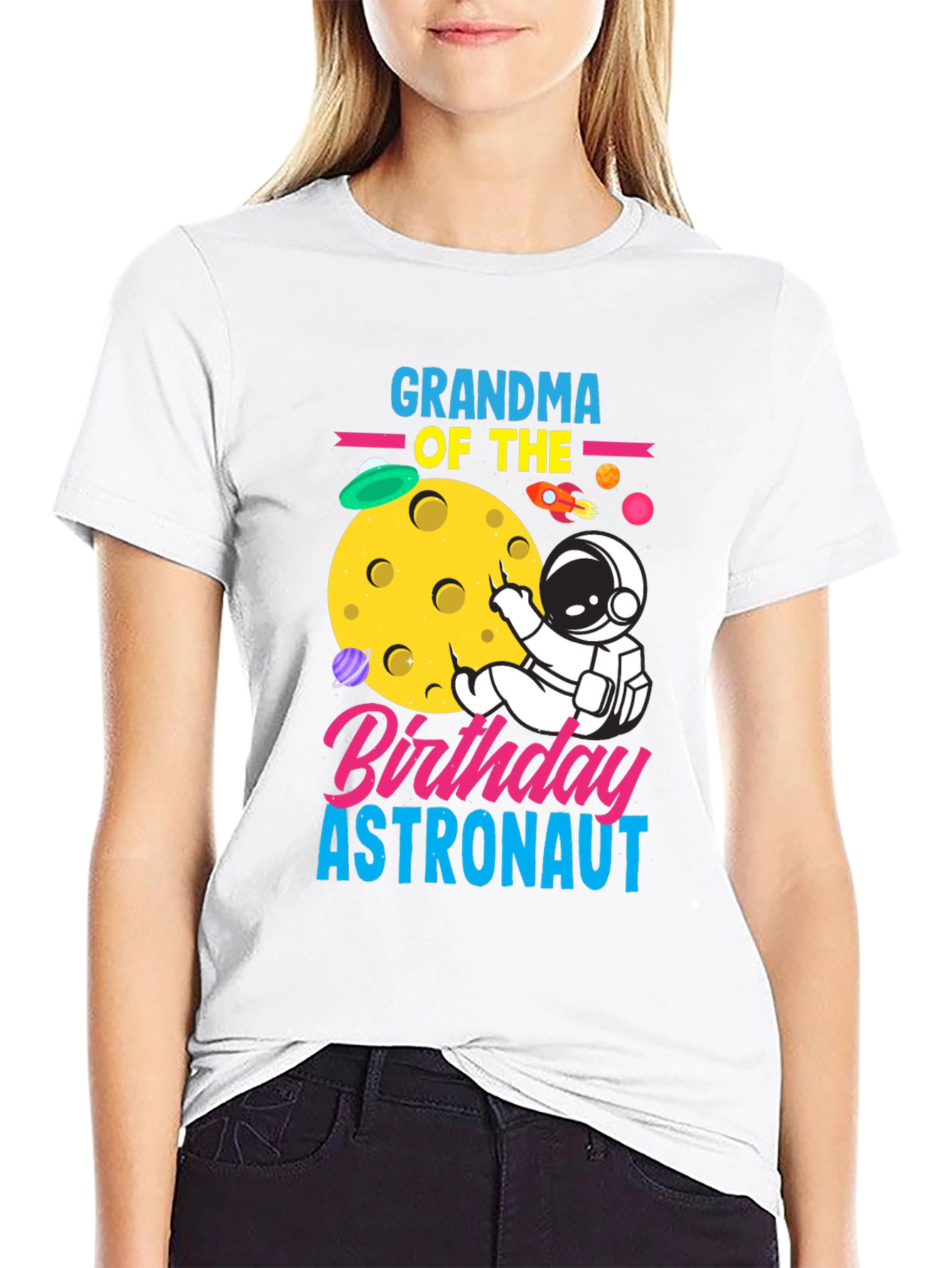 Grandma of the Birthday Astronaut T-Shirt