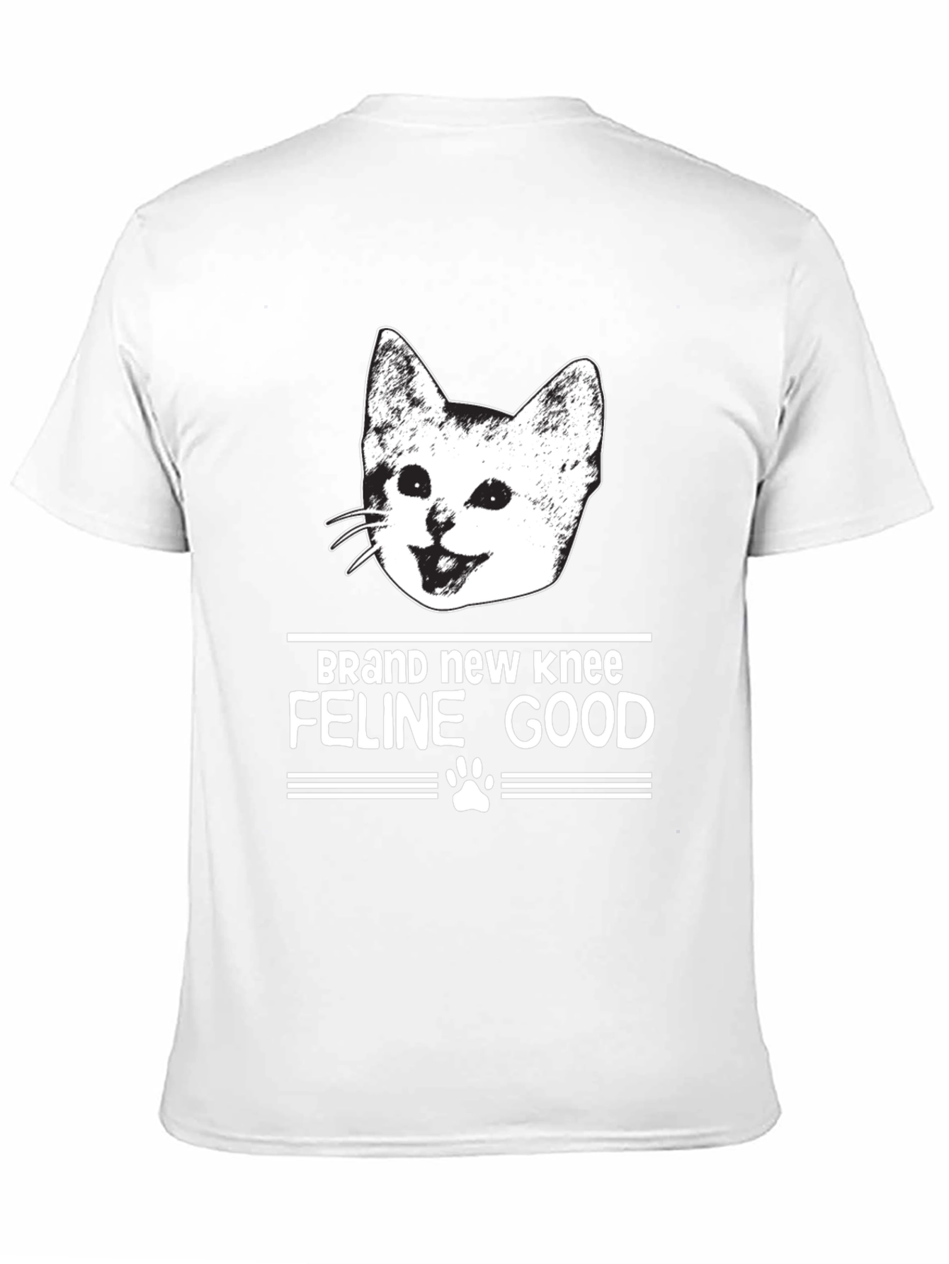 Brand New Knee Feline Good Black T-Shirt