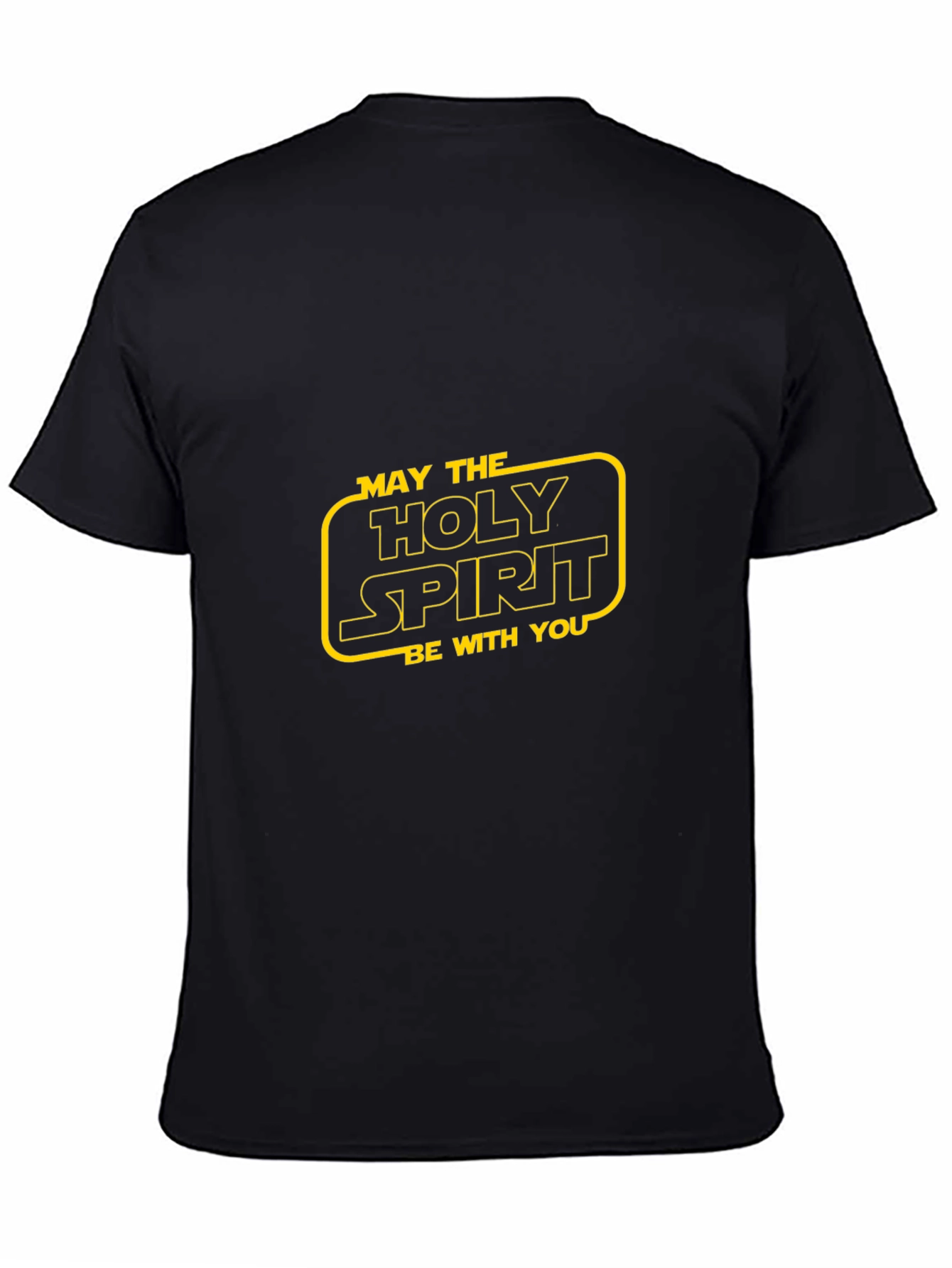 Holy Spirit Star Wars Style Black T-Shirt