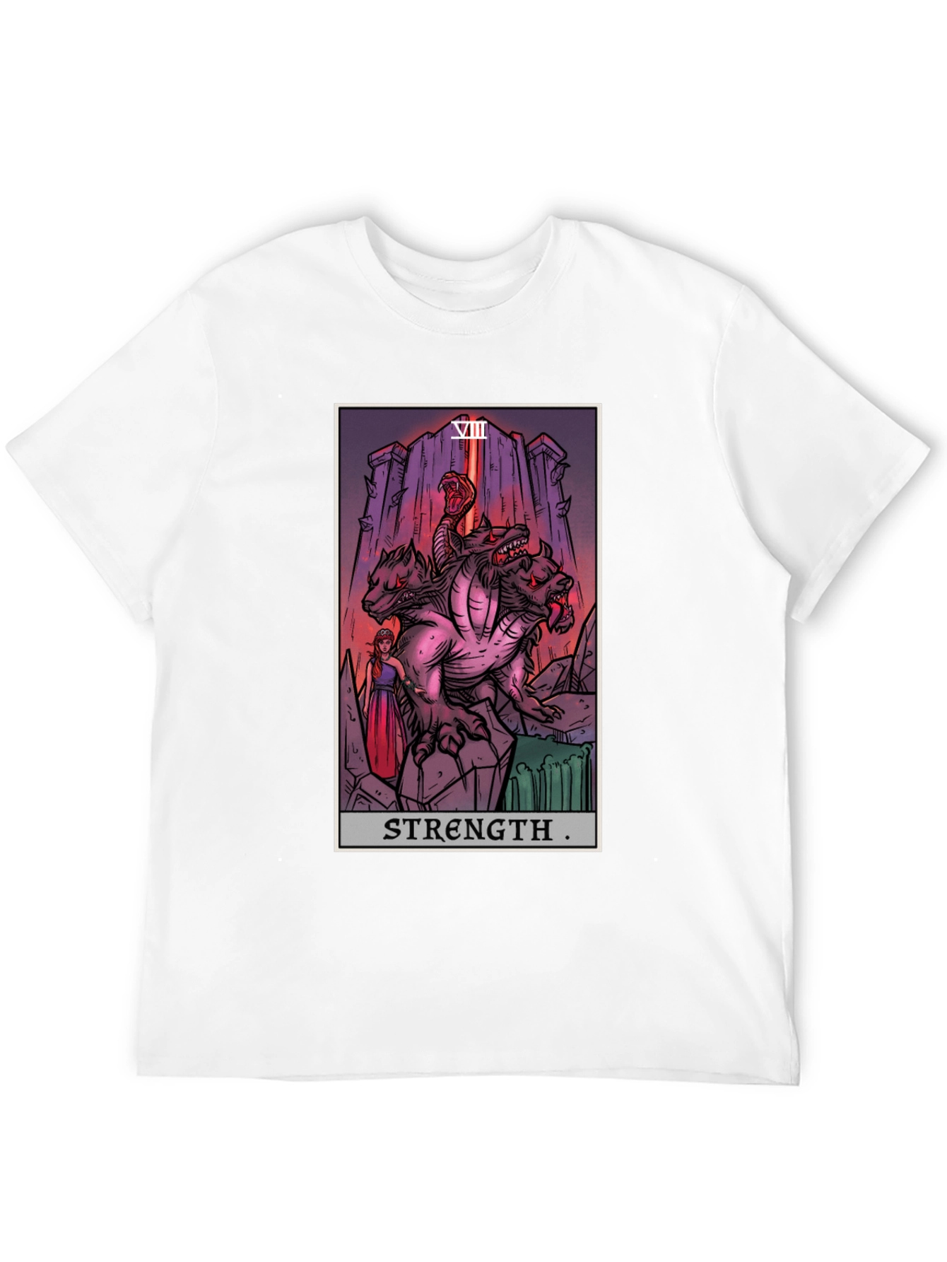 Strength Tarot Card Graphic T-Shirt