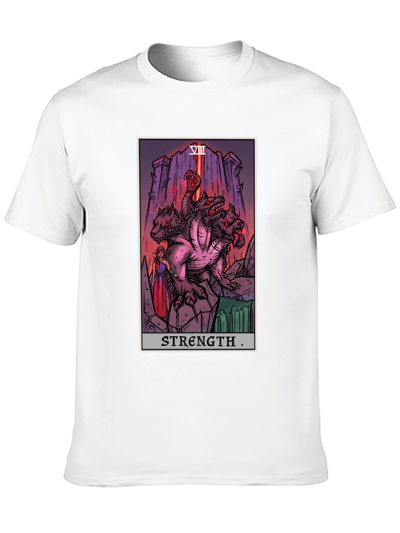 Strength Tarot Card Graphic T-Shirt