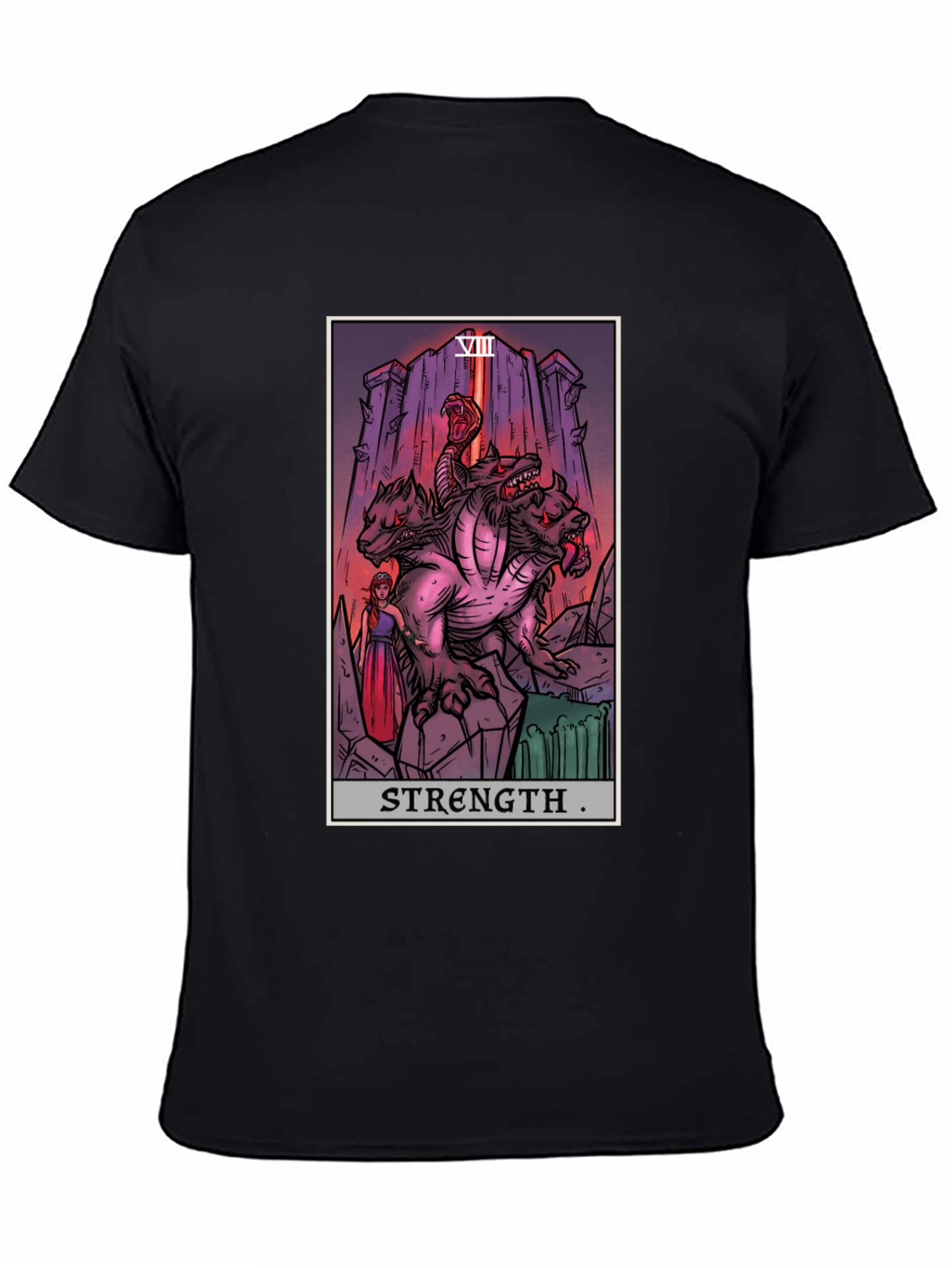 Strength Tarot Card Graphic T-Shirt