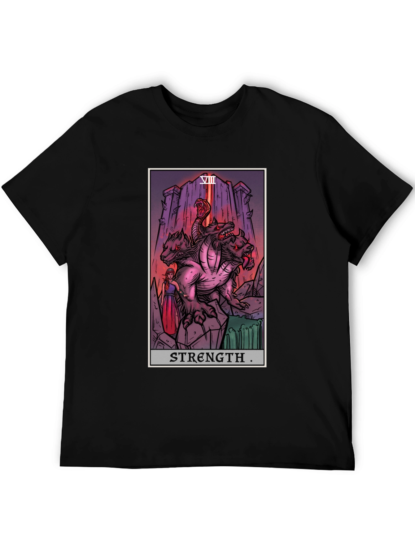 Strength Tarot Card Graphic T-Shirt