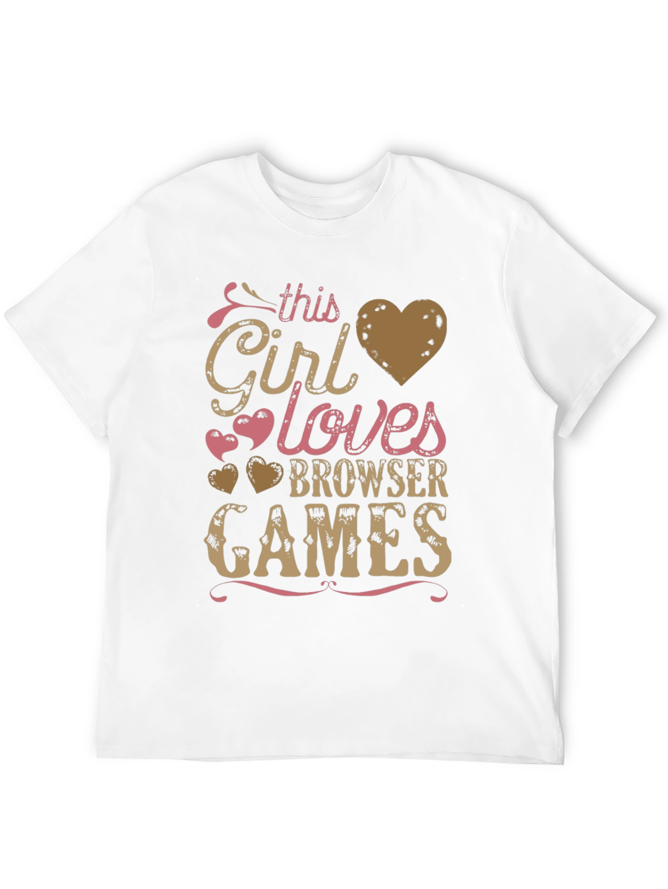 This Girl Loves Browser Games T-Shirt - Black