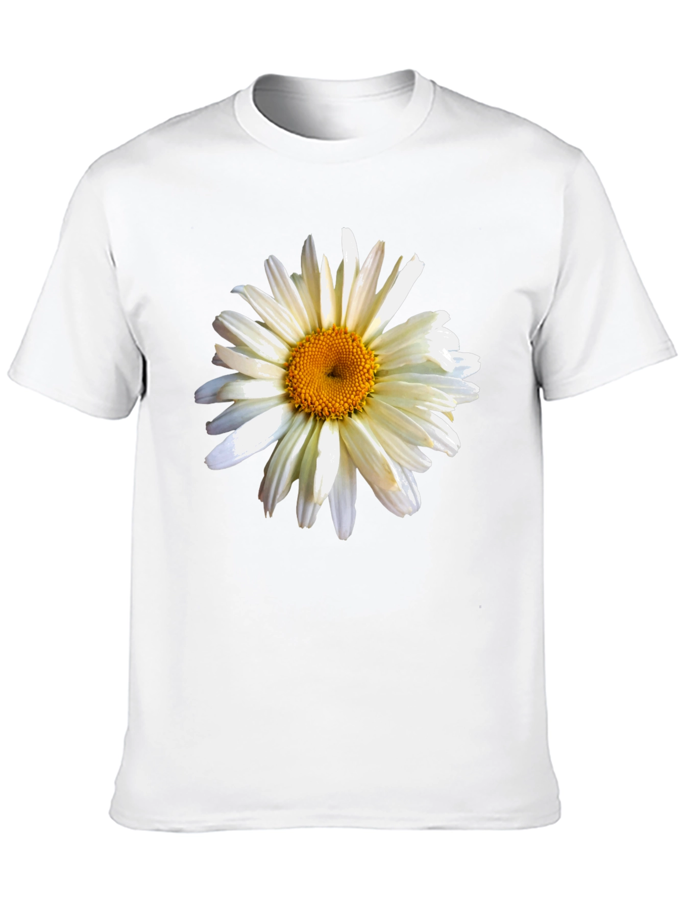 Daisy Graphic Print Black Tee
