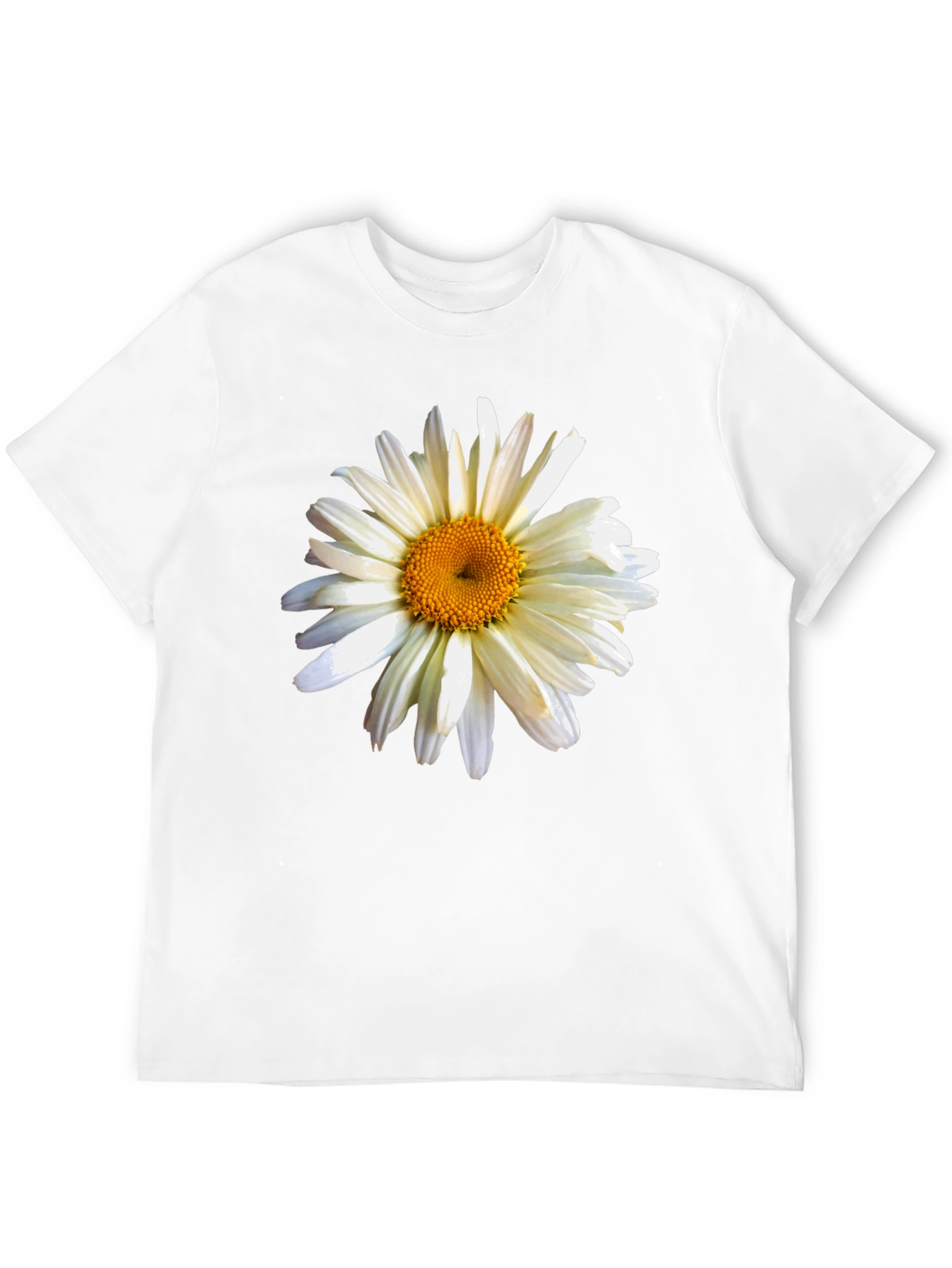 Daisy Graphic Print Black Tee