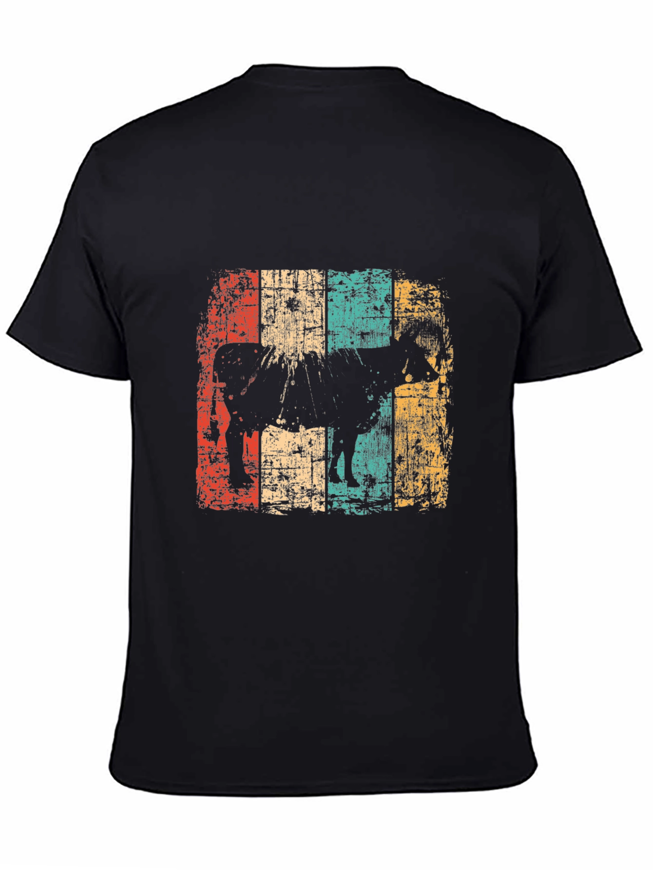 Retro Cow Graphic T-Shirt