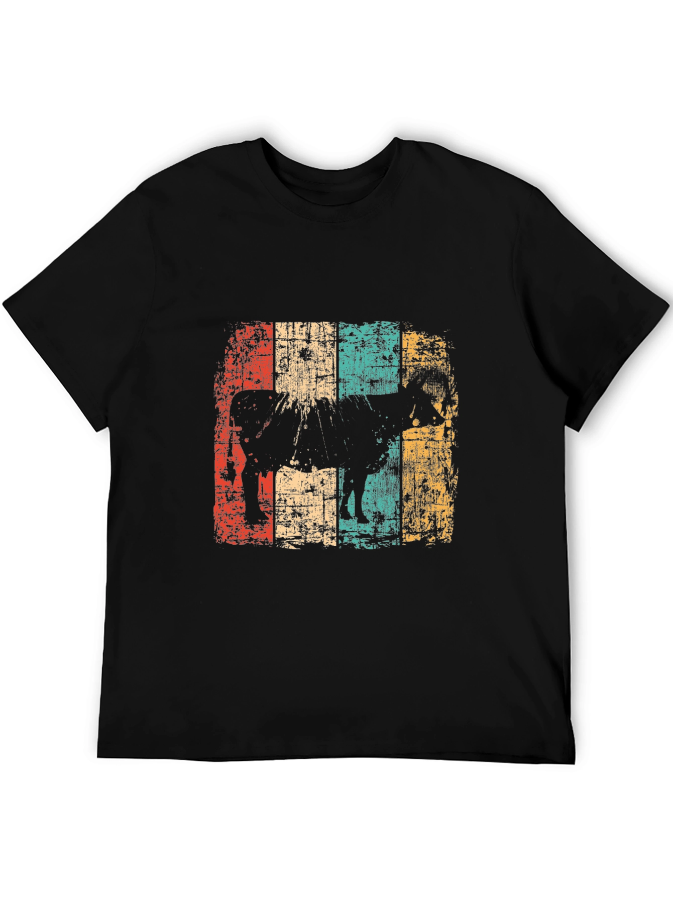 Retro Cow Graphic T-Shirt