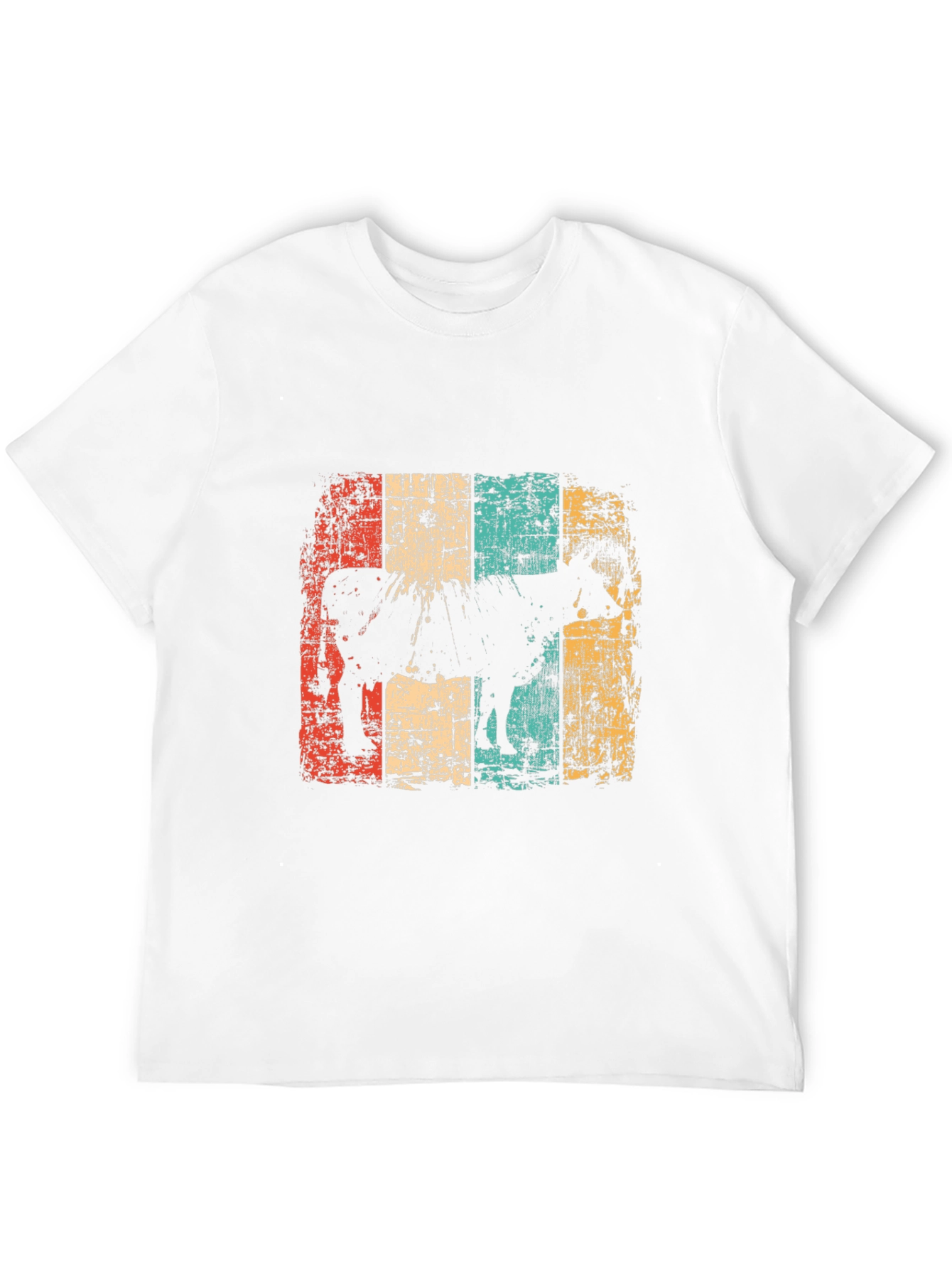 Retro Cow Graphic T-Shirt