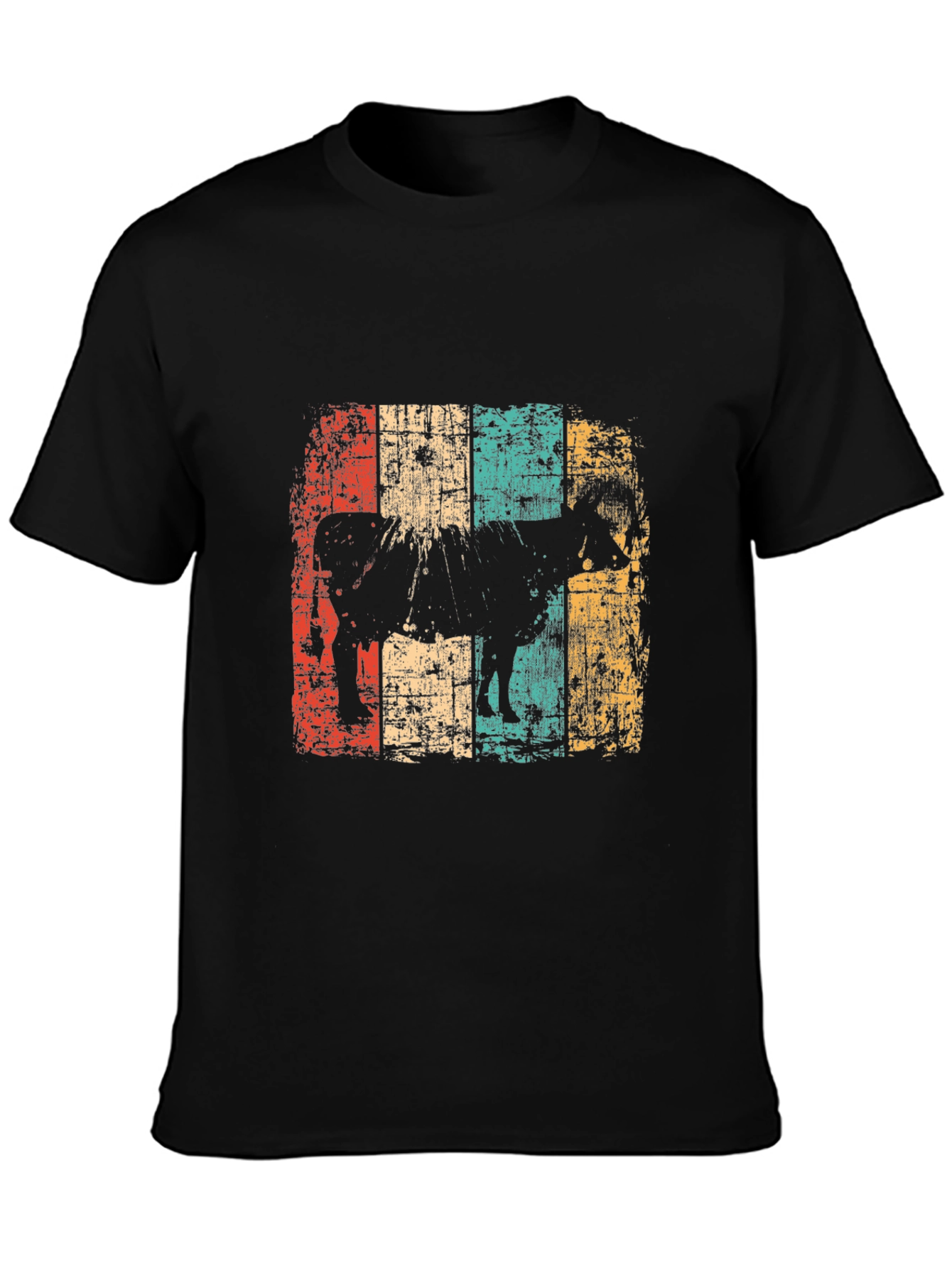 Retro Cow Graphic T-Shirt