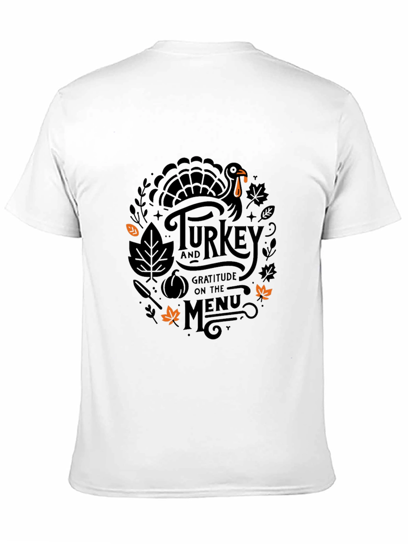 Thanksgiving Turkey Gratitude Menu T-Shirt