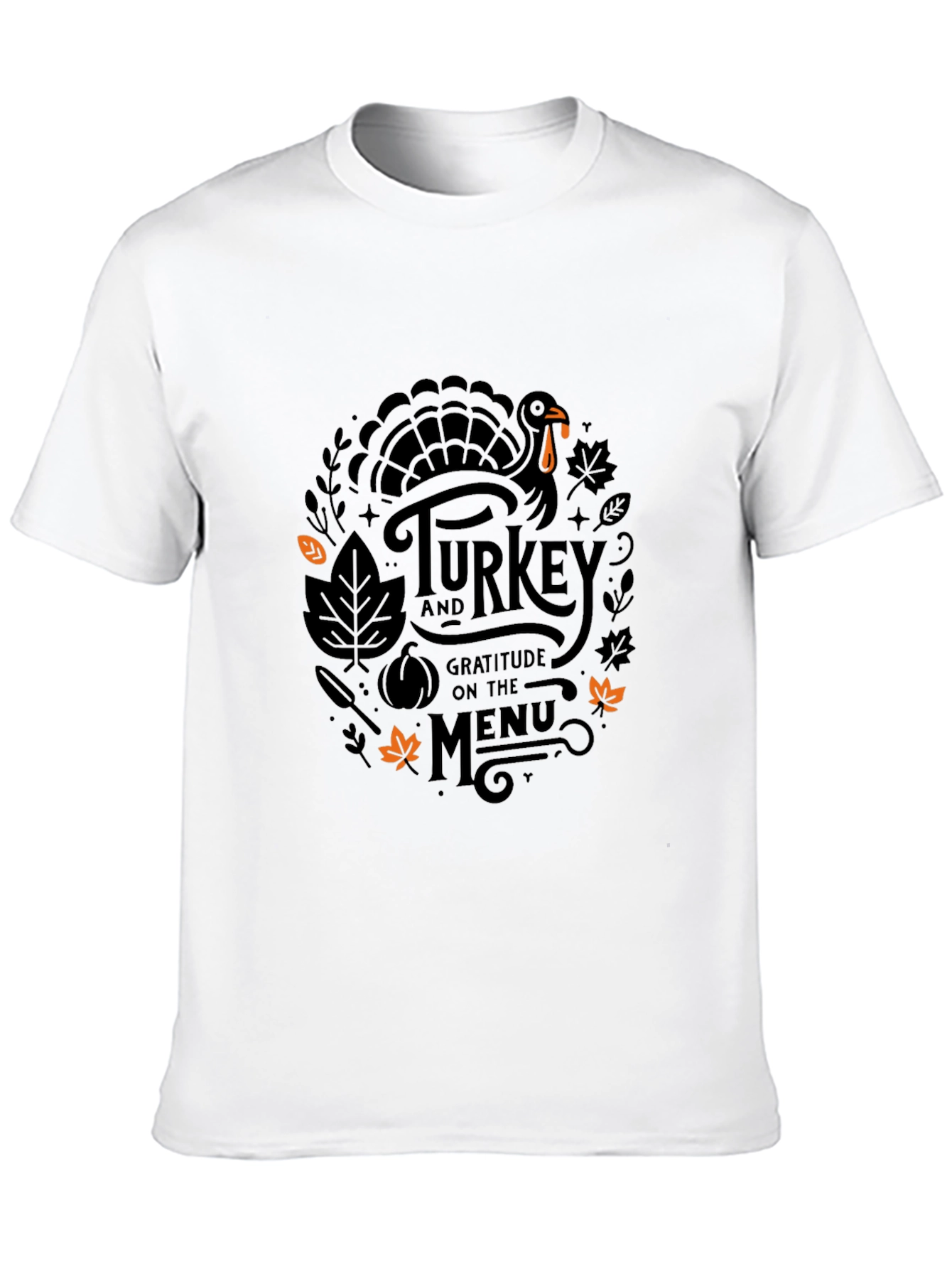 Thanksgiving Turkey Gratitude Menu T-Shirt