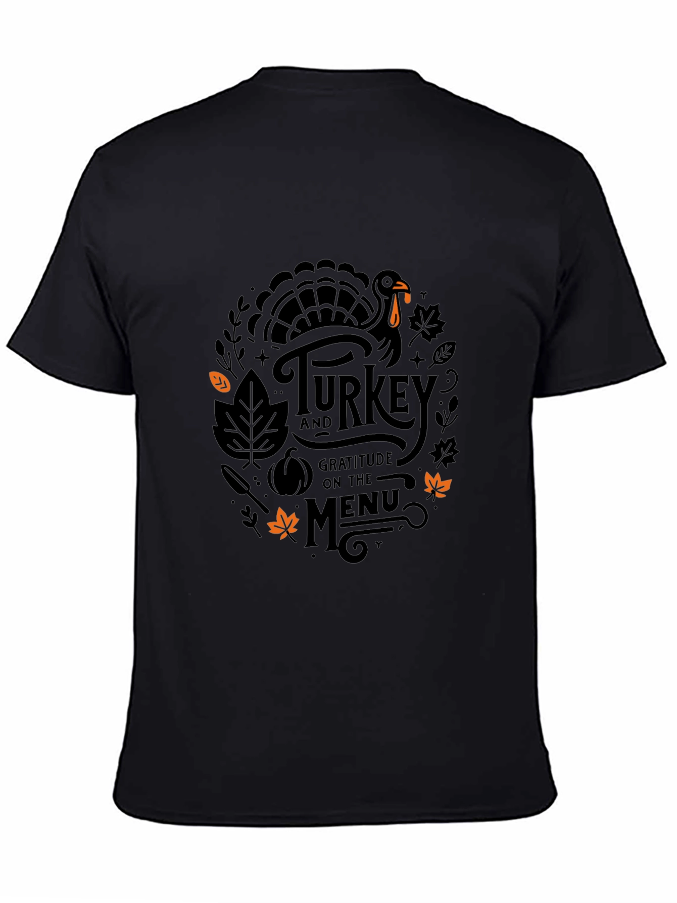 Thanksgiving Turkey Gratitude Menu T-Shirt