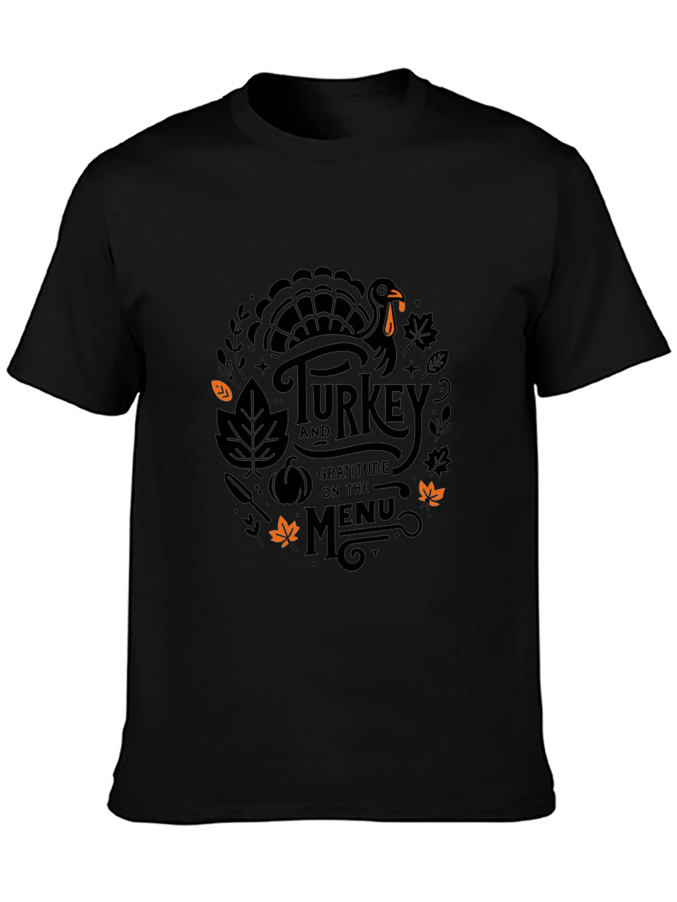 Thanksgiving Turkey Gratitude Menu T-Shirt