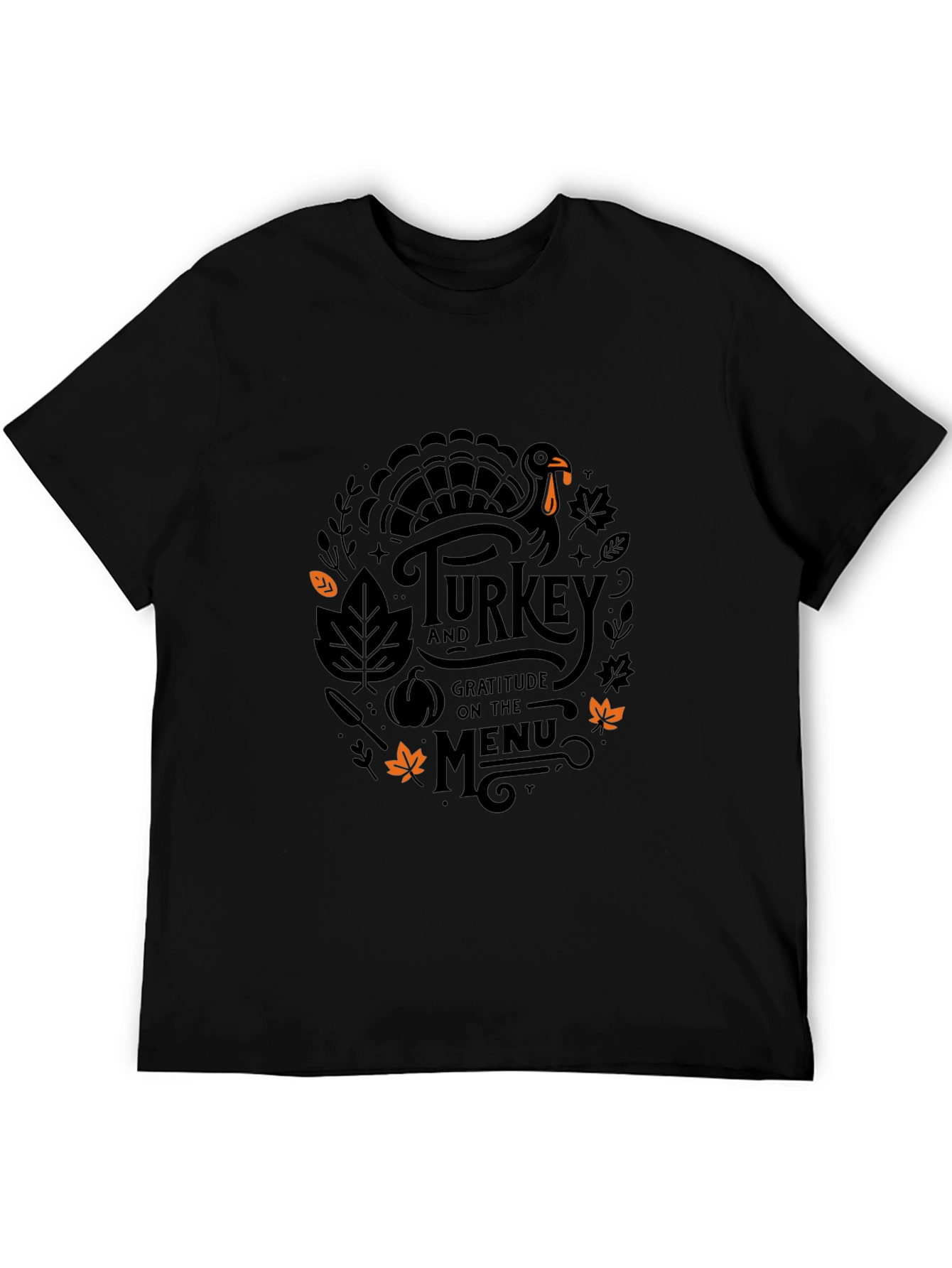 Thanksgiving Turkey Gratitude Menu T-Shirt
