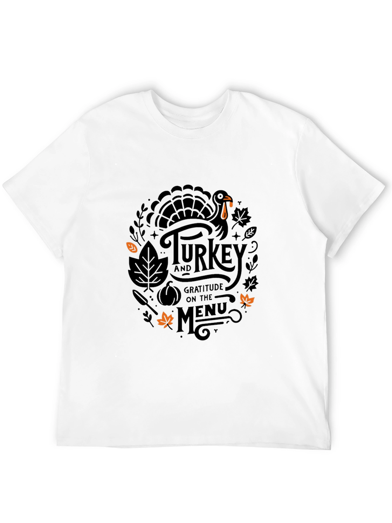 Thanksgiving Turkey Gratitude Menu T-Shirt