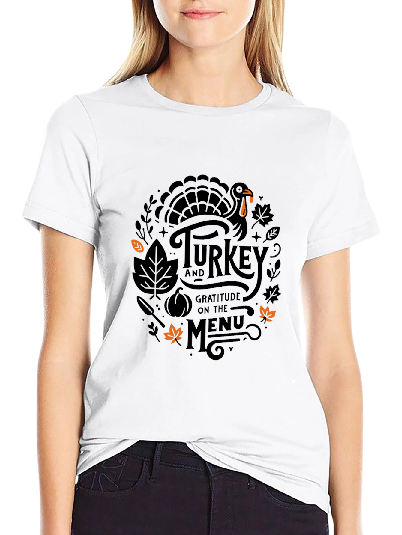 Thanksgiving Turkey Gratitude Menu T-Shirt