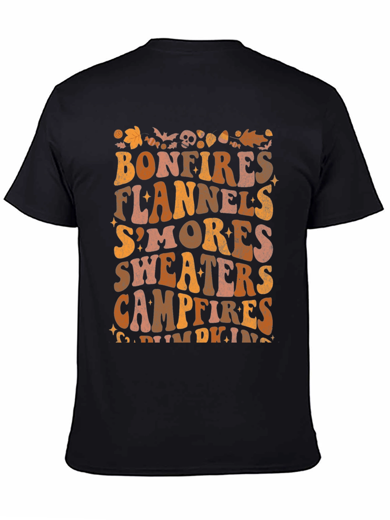 Bonfires Flannels Smores Fall T-Shirt