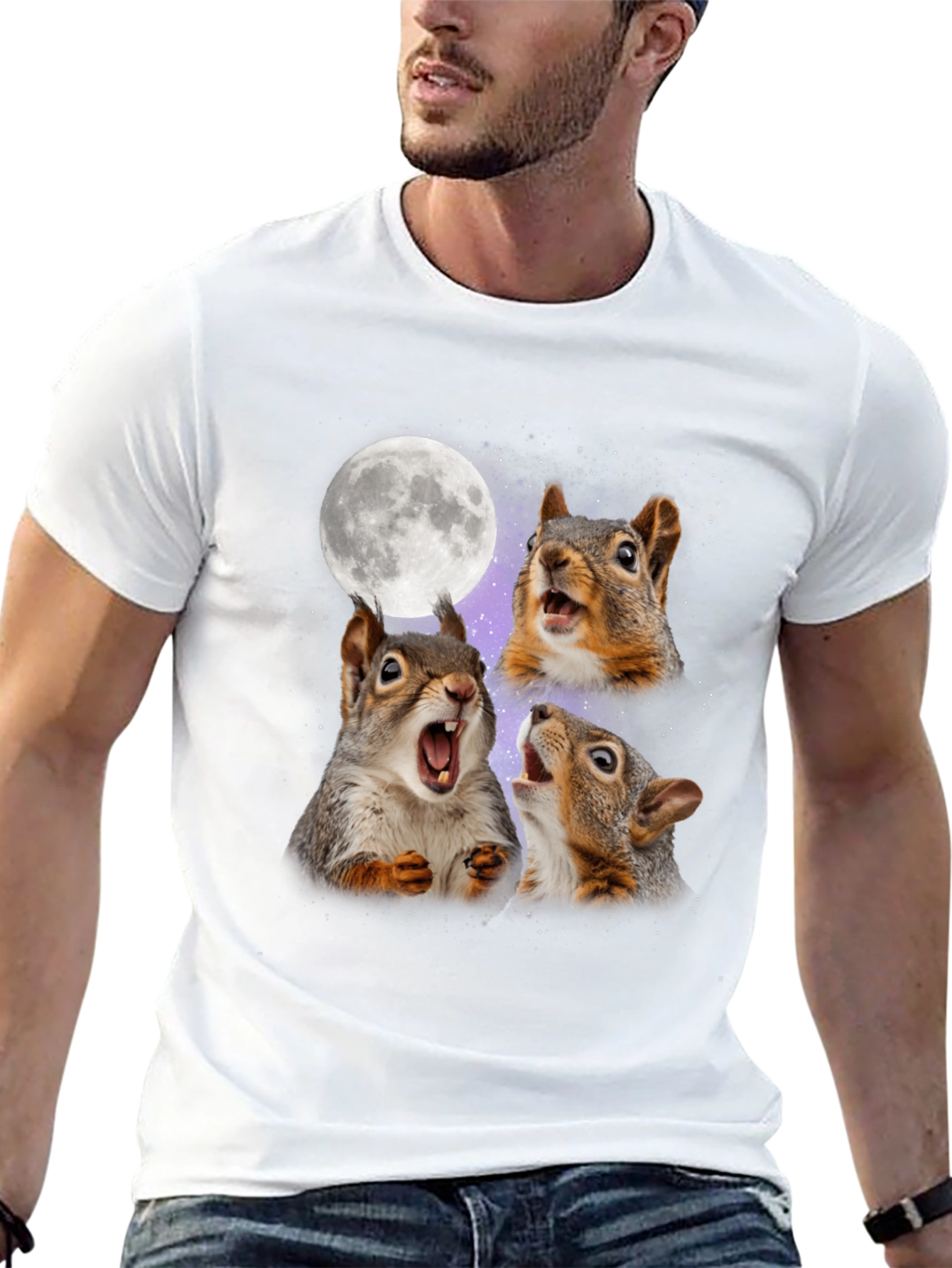 Squirrel Moon Howl T-Shirt