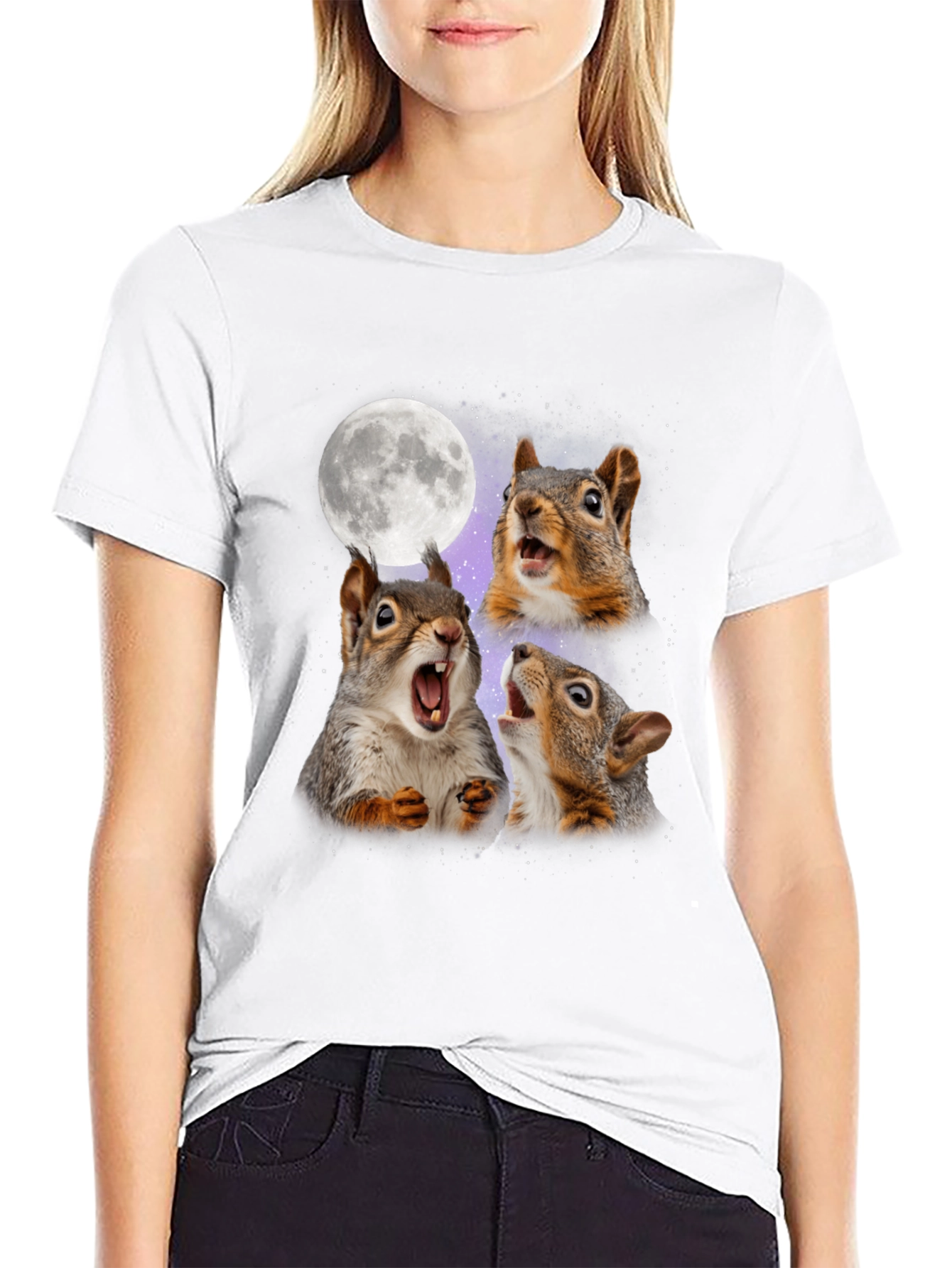 Squirrel Moon Howl T-Shirt