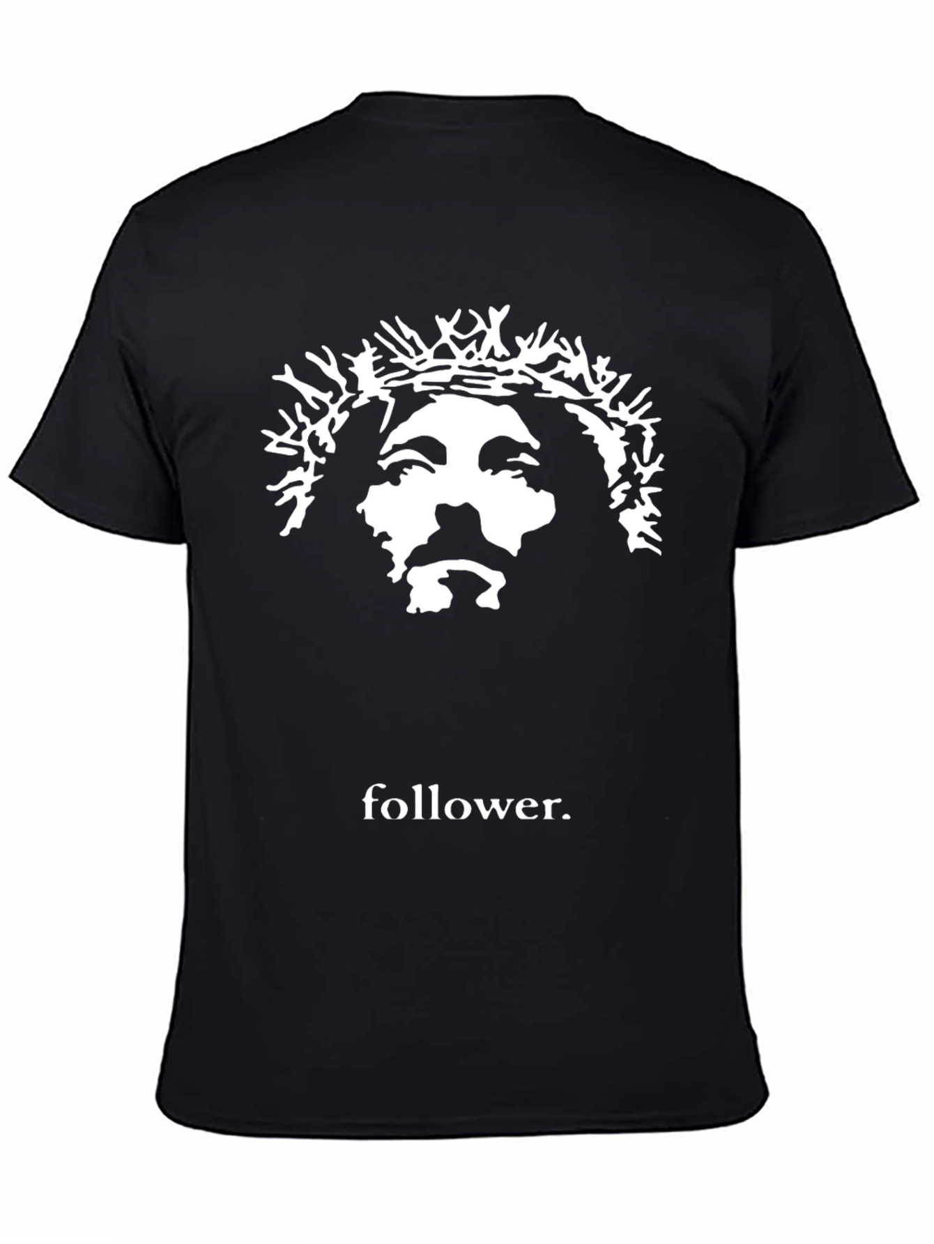 Follower Graphic T-Shirt - Black Jesus Design
