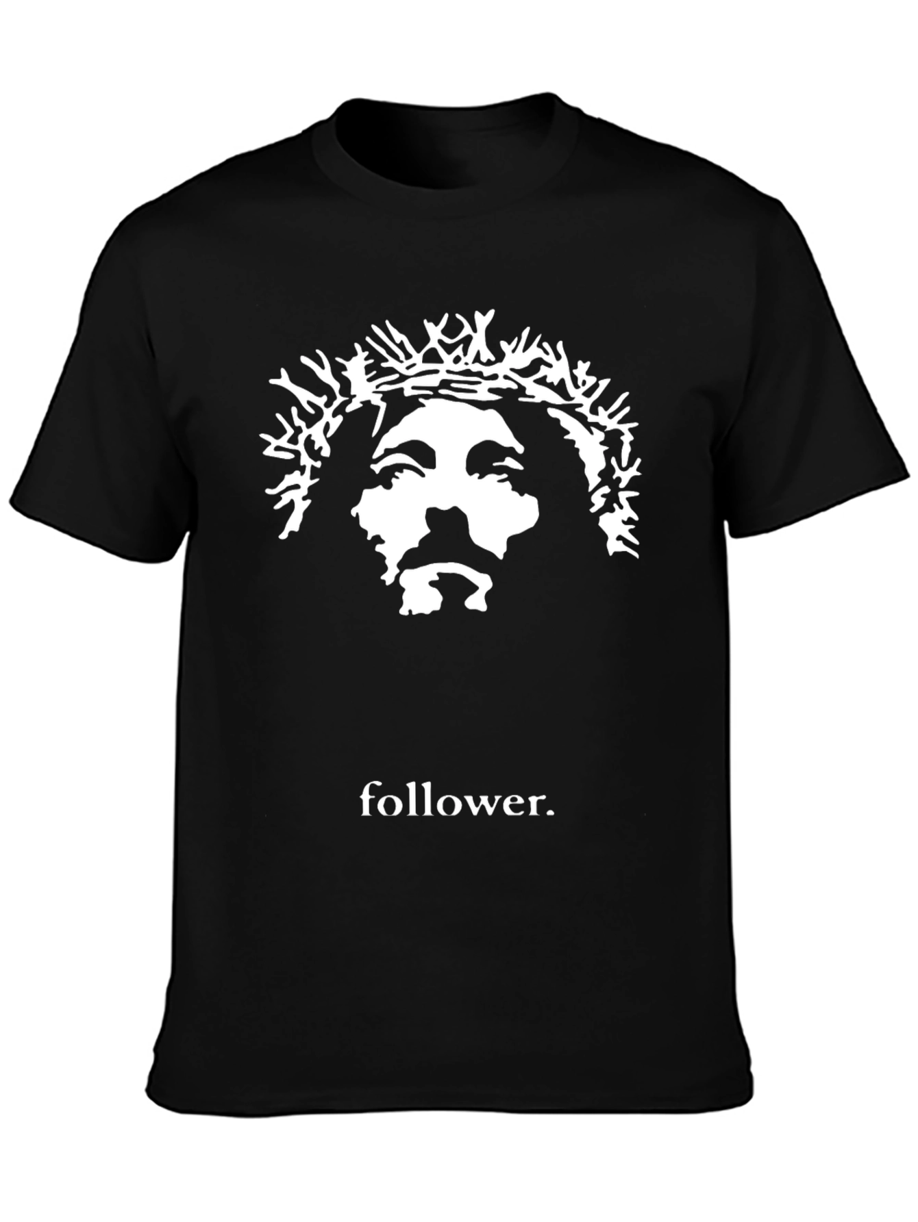 Follower Graphic T-Shirt - Black Jesus Design
