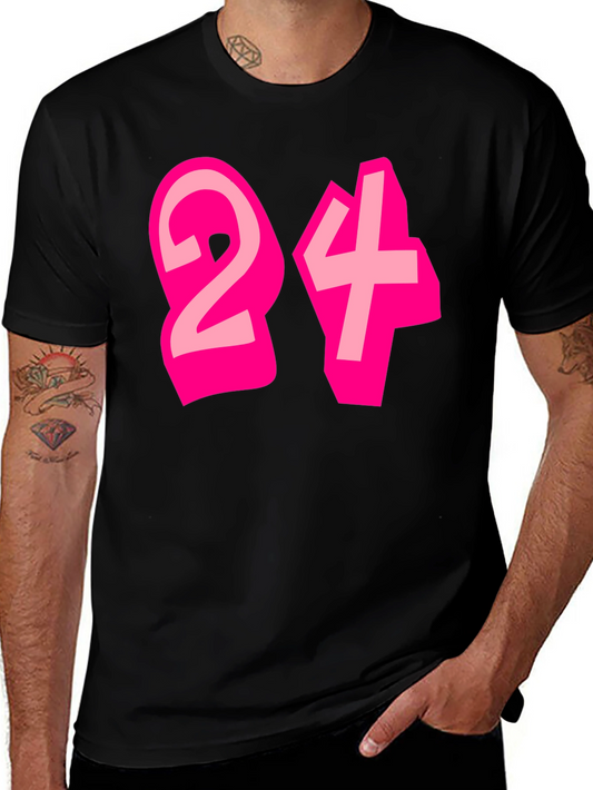 24 Graphic Tee - Bold & Fun Design