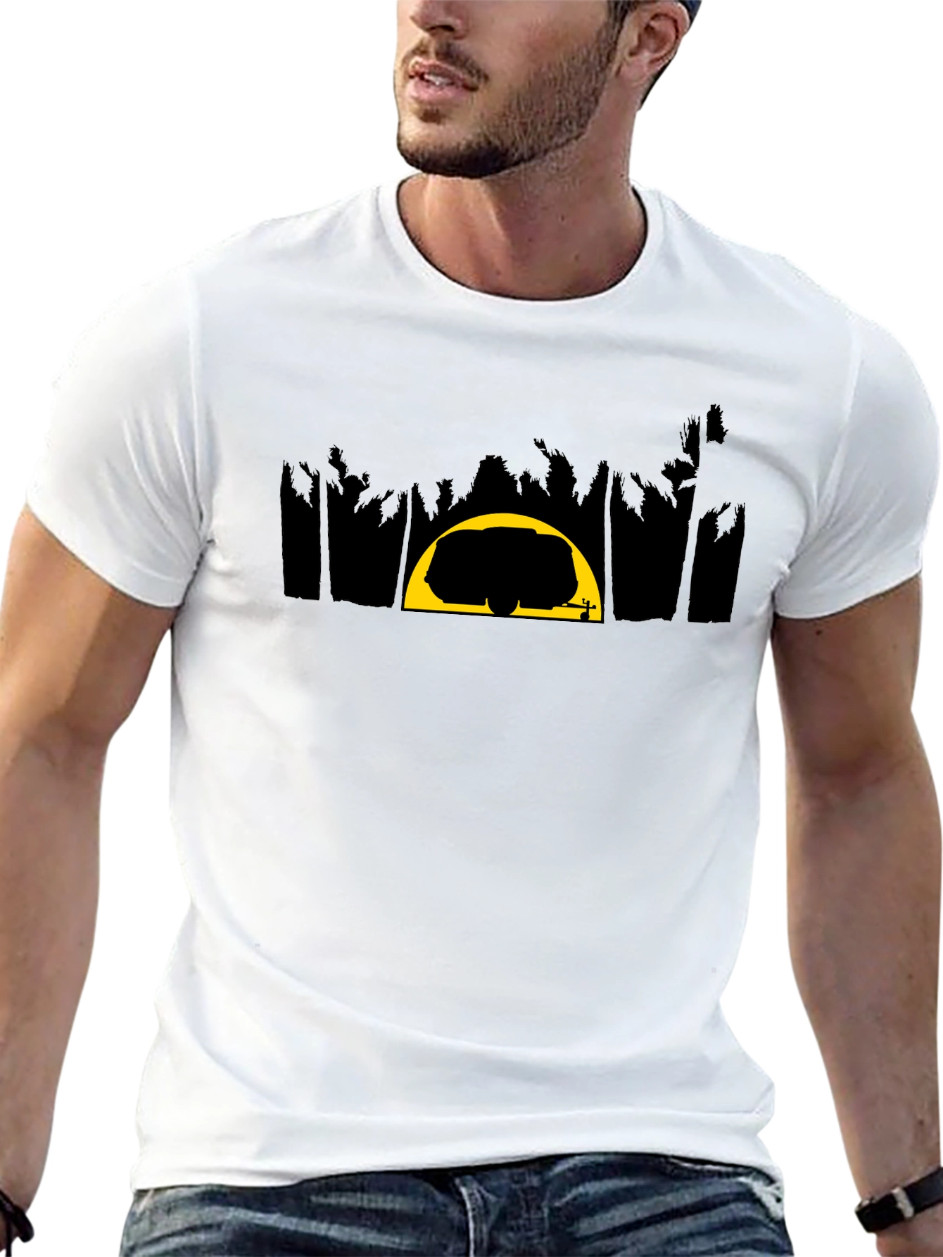Camper Silhouette Black T-Shirt